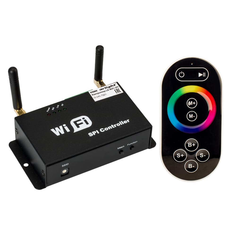 Контроллер LN-WiFi-SPI (5/24V, ПДУ) (Arlight, -) 015069