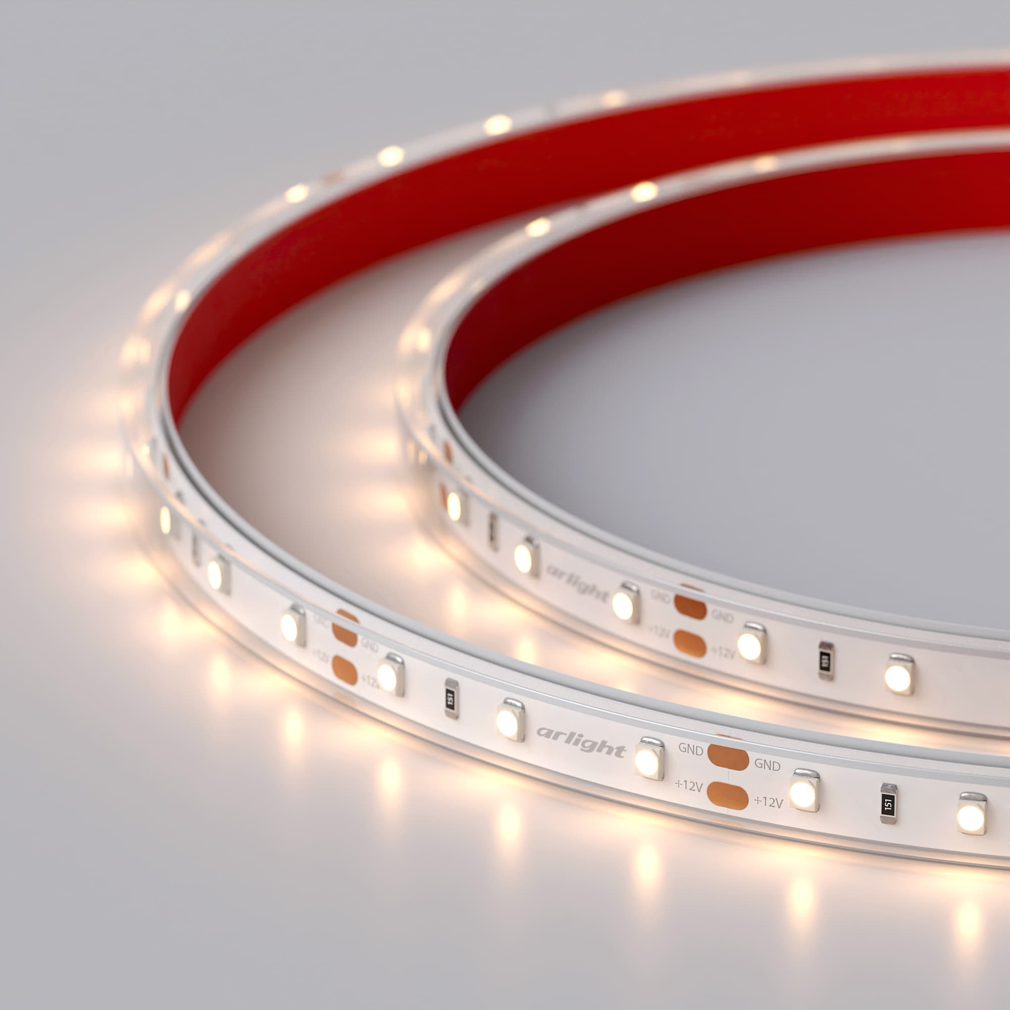 Светодиодная лента RTW 2-5000PGS 12V Warm (3528, 300 LED, LUX) (Arlight, 4.8 Вт/м, IP67) 013407(1) — фото 5