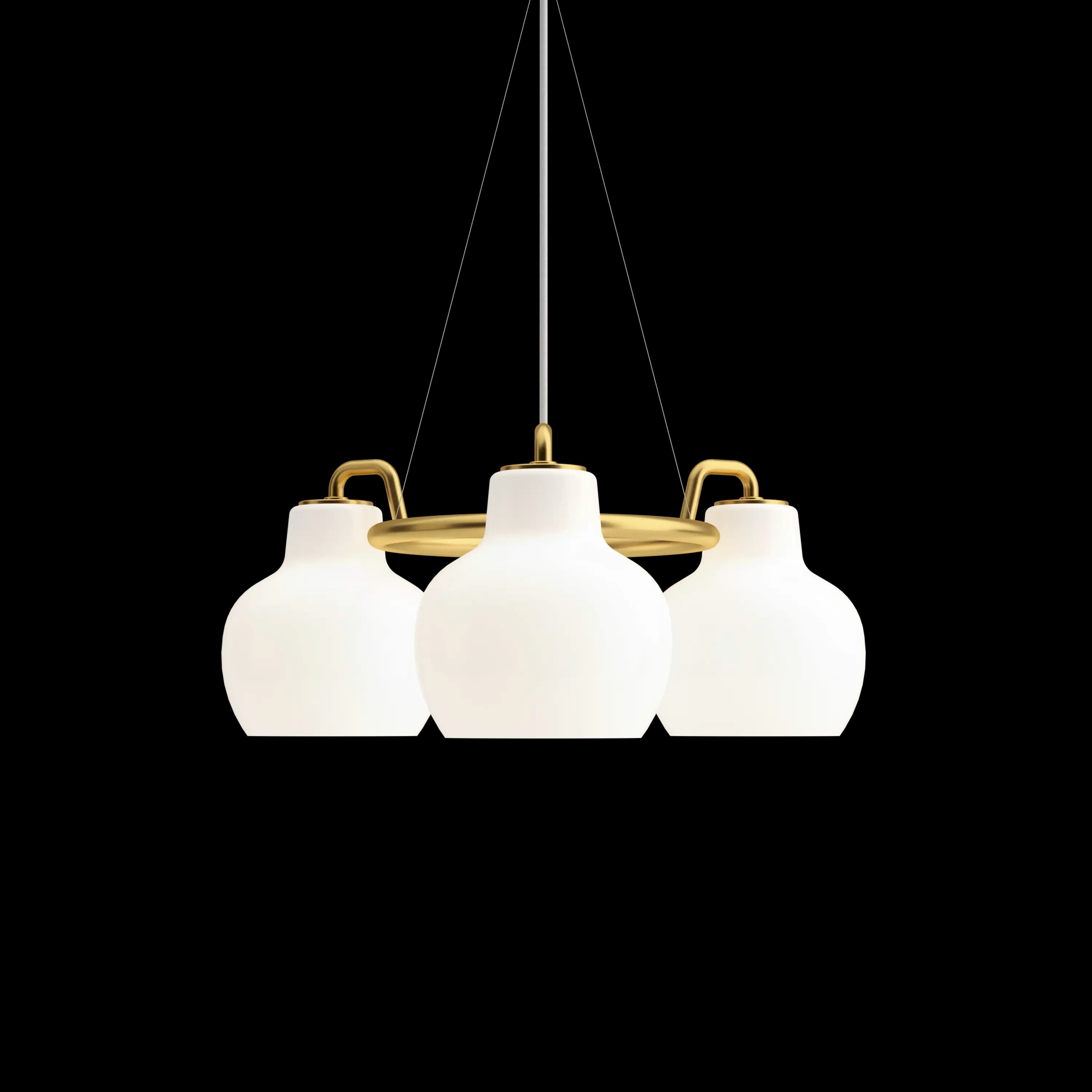 Louis Poulsen VL Ring Crown 3-5-7 Pendant Brass/opal glass 3 — фото 1