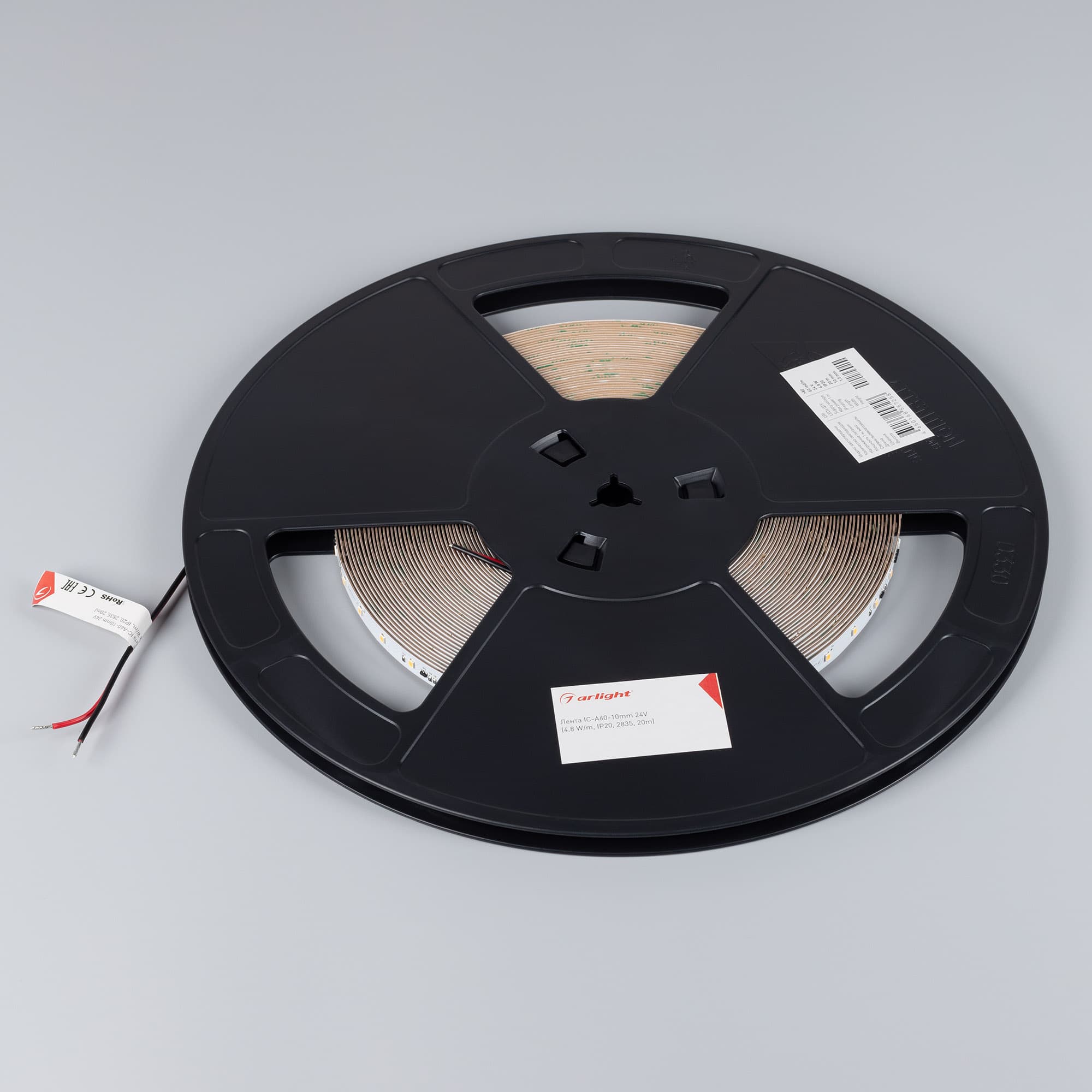 Светодиодная лента IC-A60-10mm 24V Warm3000 (4.8 W/m, IP20, 2835, 20m) (Arlight, 4.8 Вт/м, IP20) 040670 — фото 3