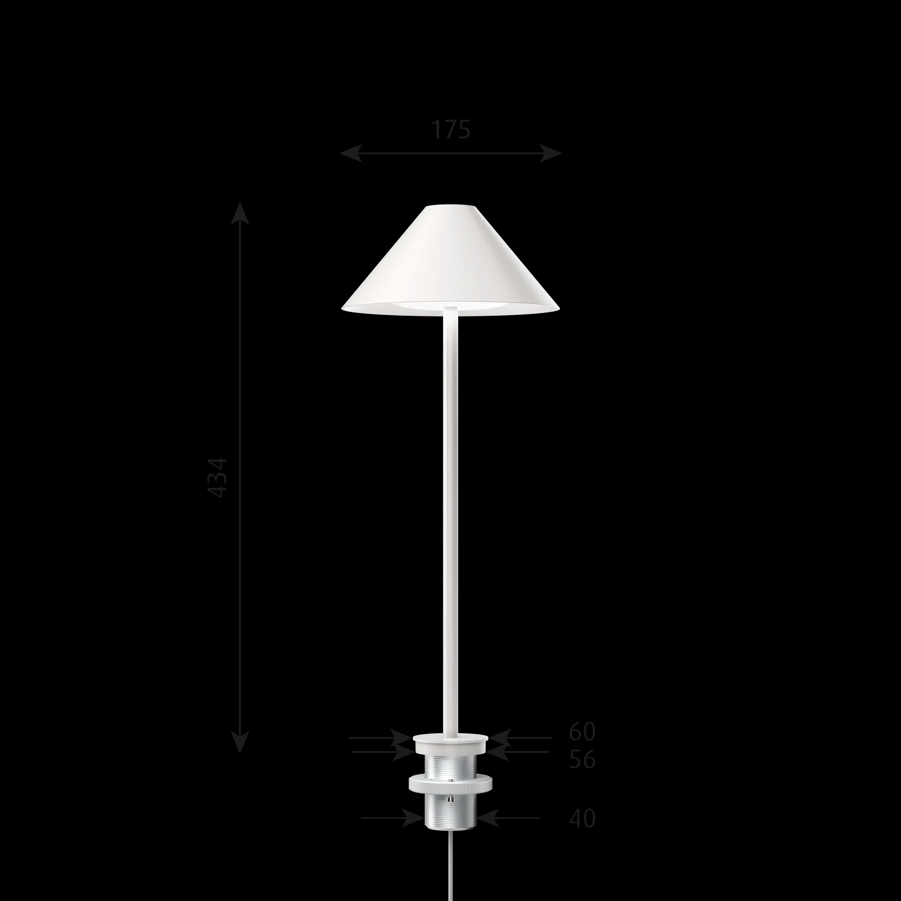 Louis Poulsen Keglen Table Lamp White — фото 5