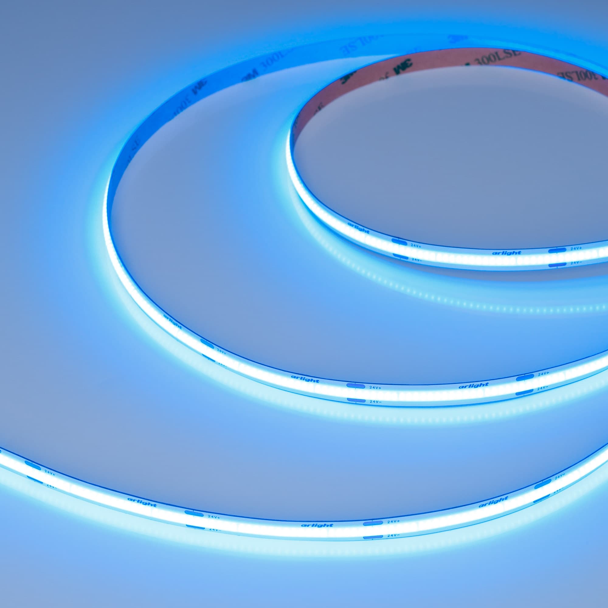 Светодиодная лента COB-X480-8mm 24V Blue (8 W/m, IP20, 5m) (Arlight, -) 047734 — фото 1
