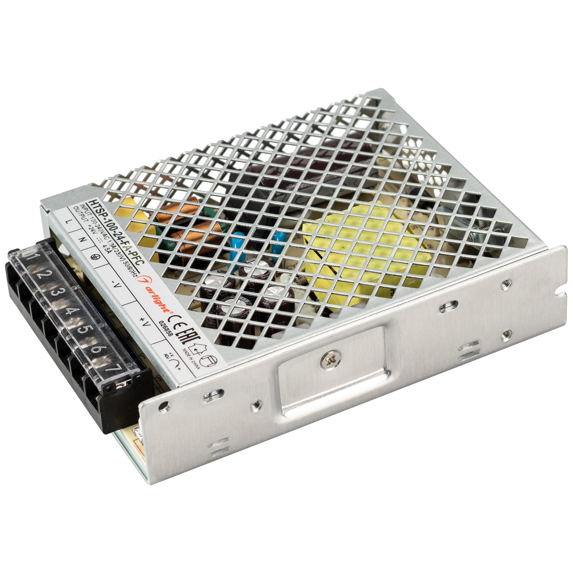 Блок питания HTSP-100-24-FA-PFC (24V, 4.5A, 100W) (Arlight, IP20 Сетка, 3 года) 026858 — фото 1
