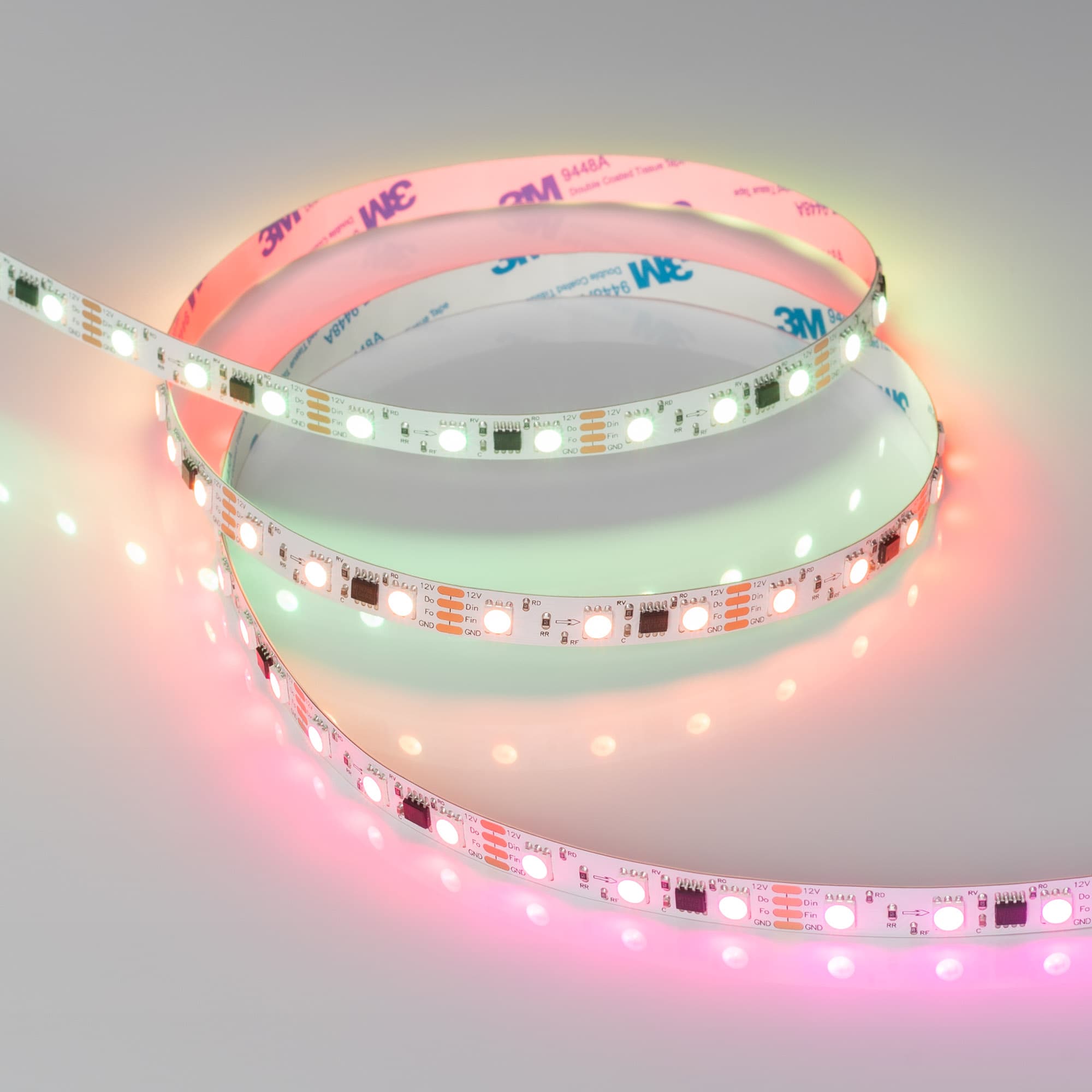 Светодиодная лента SPI-B60-10mm 12V RGB-PX3-BPT (12 W/m, IP20, 5060, 5m) (Arlight, бегущий огонь) 039179 — фото 5