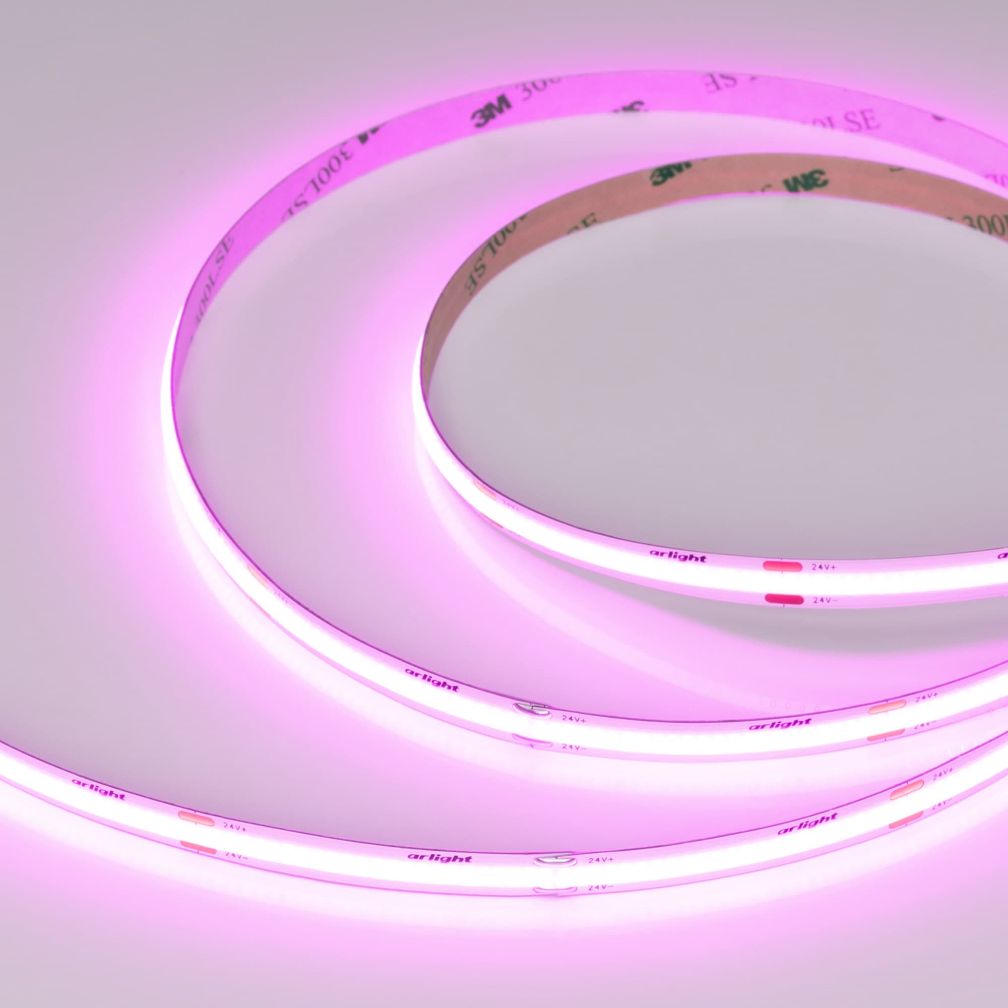 Светодиодная лента COB-X480-8mm 24V Magenta (8 W/m, IP20, 5m) (Arlight, -) 047741 — фото 1