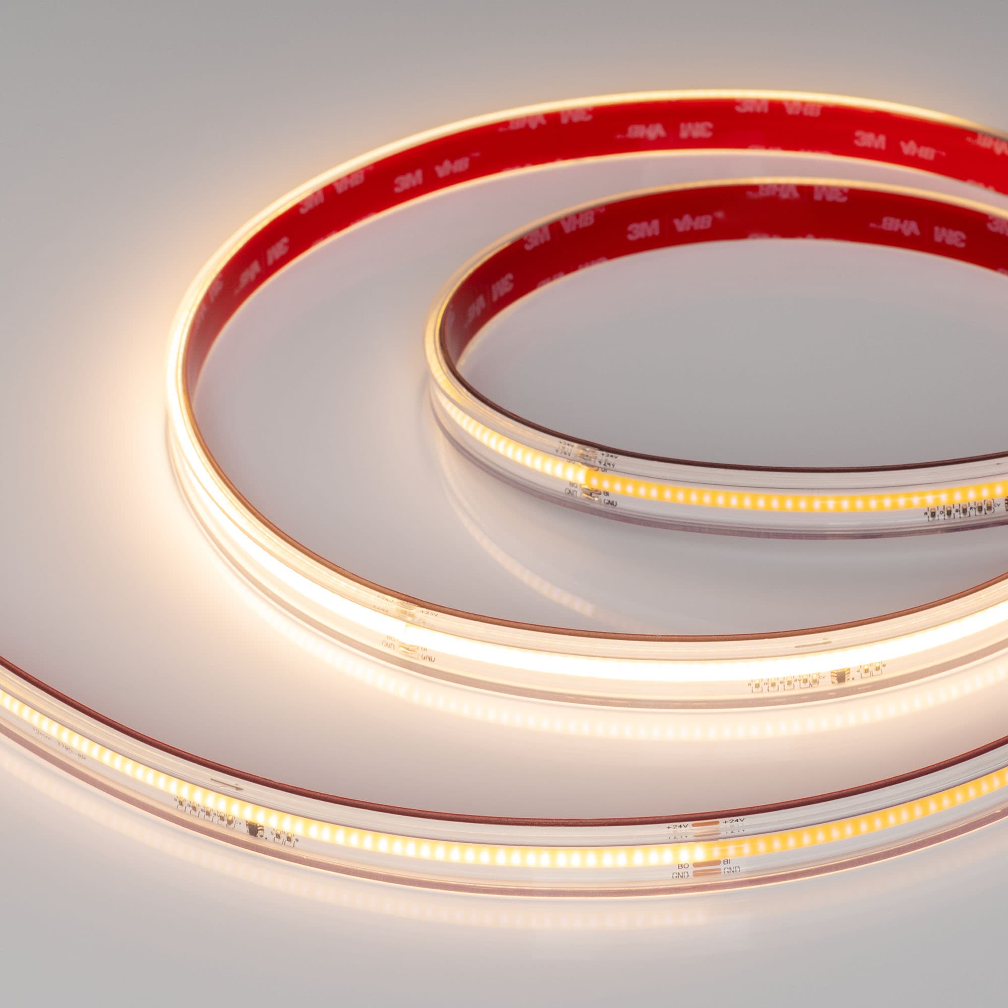 Светодиодная лента герметичная SPI-COB-PS-X378-14mm 24V Warm2700-PX63-BPT (7 W/m, IP67, 5m) (Arlight, бегущий огонь) 041743 — фото 1