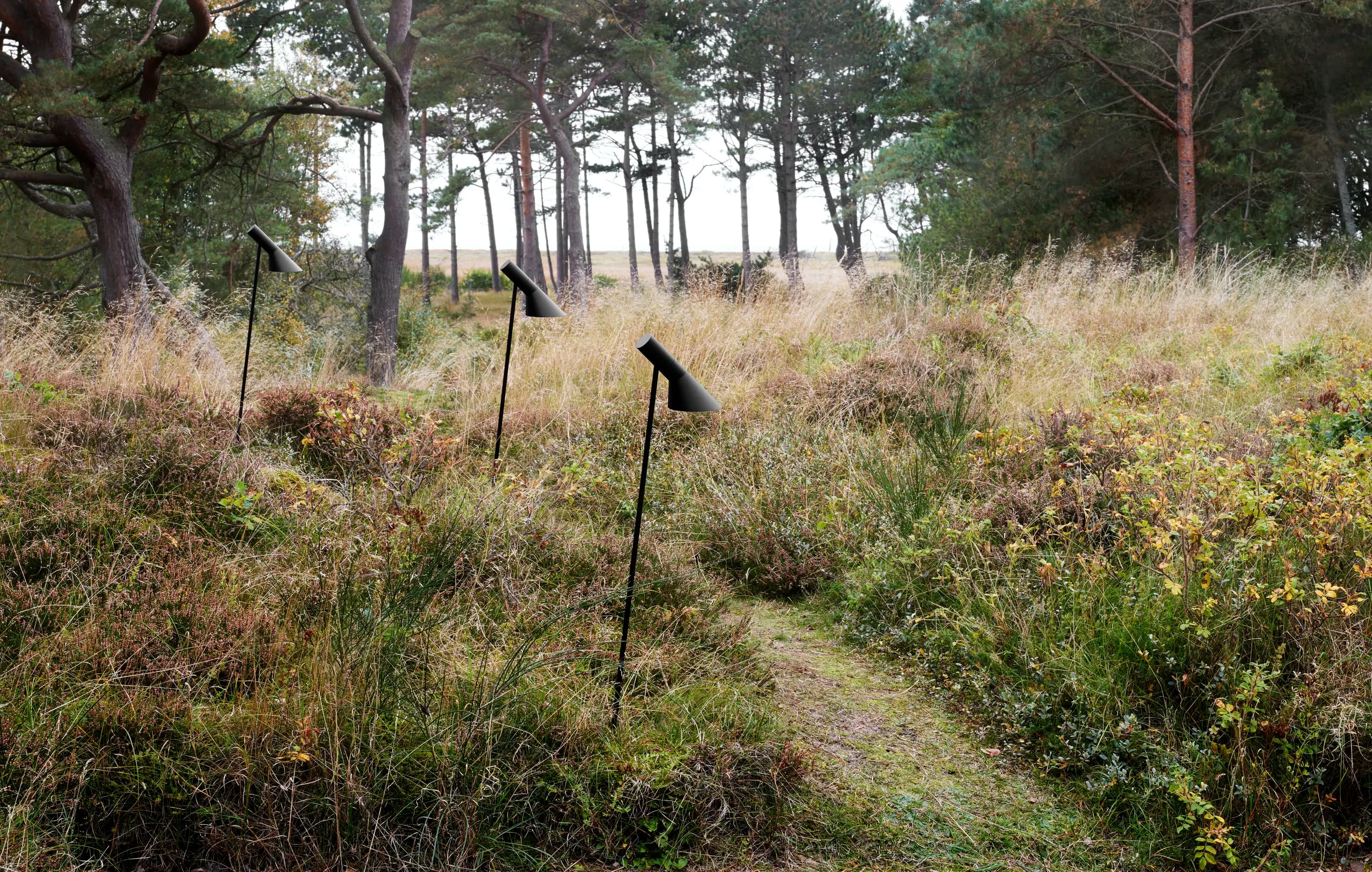 Louis Poulsen AJ Garden Bollard Black texture SHORT — фото 3