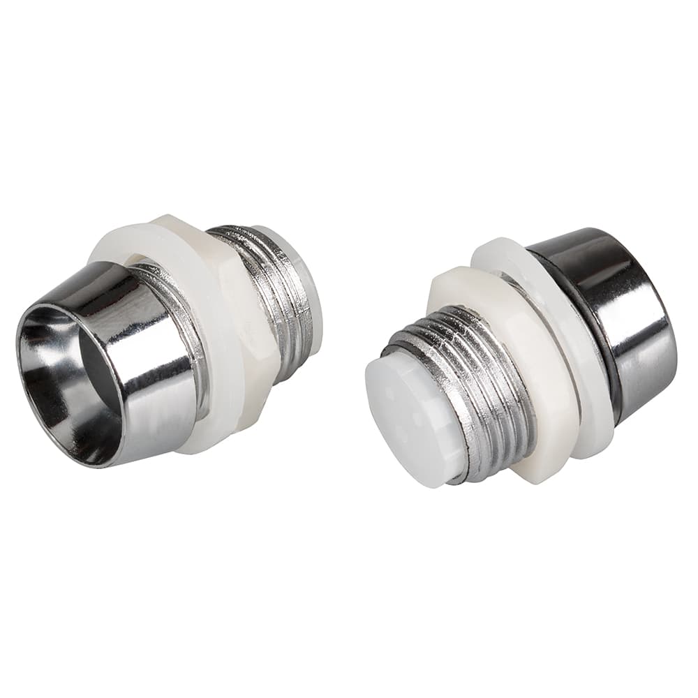 10PC Держатель 10мм (хром. пластик, с гайкой) (Arlight, 10мм (круглый)) 026710