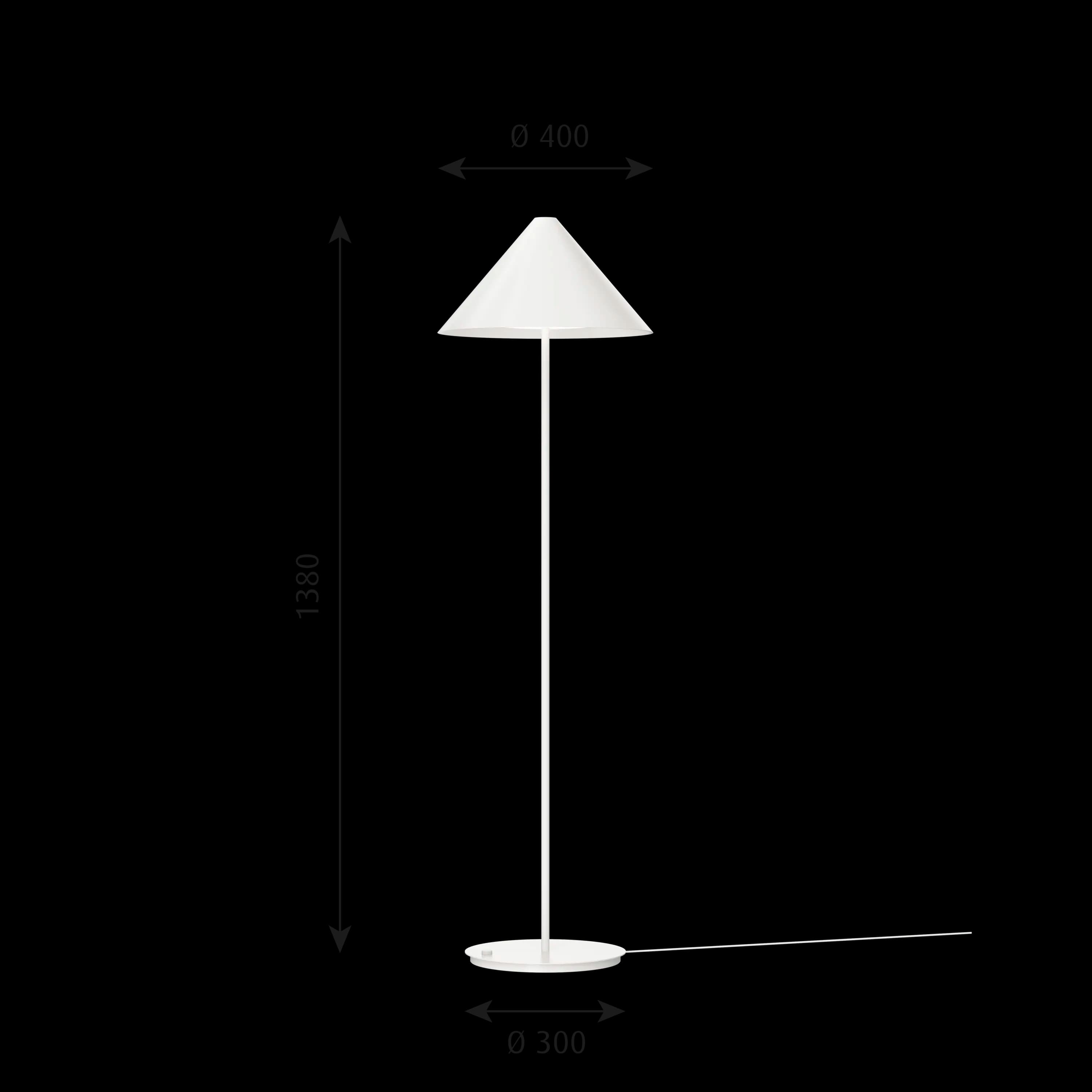 Louis Poulsen Keglen Floor Lamp White — фото 6