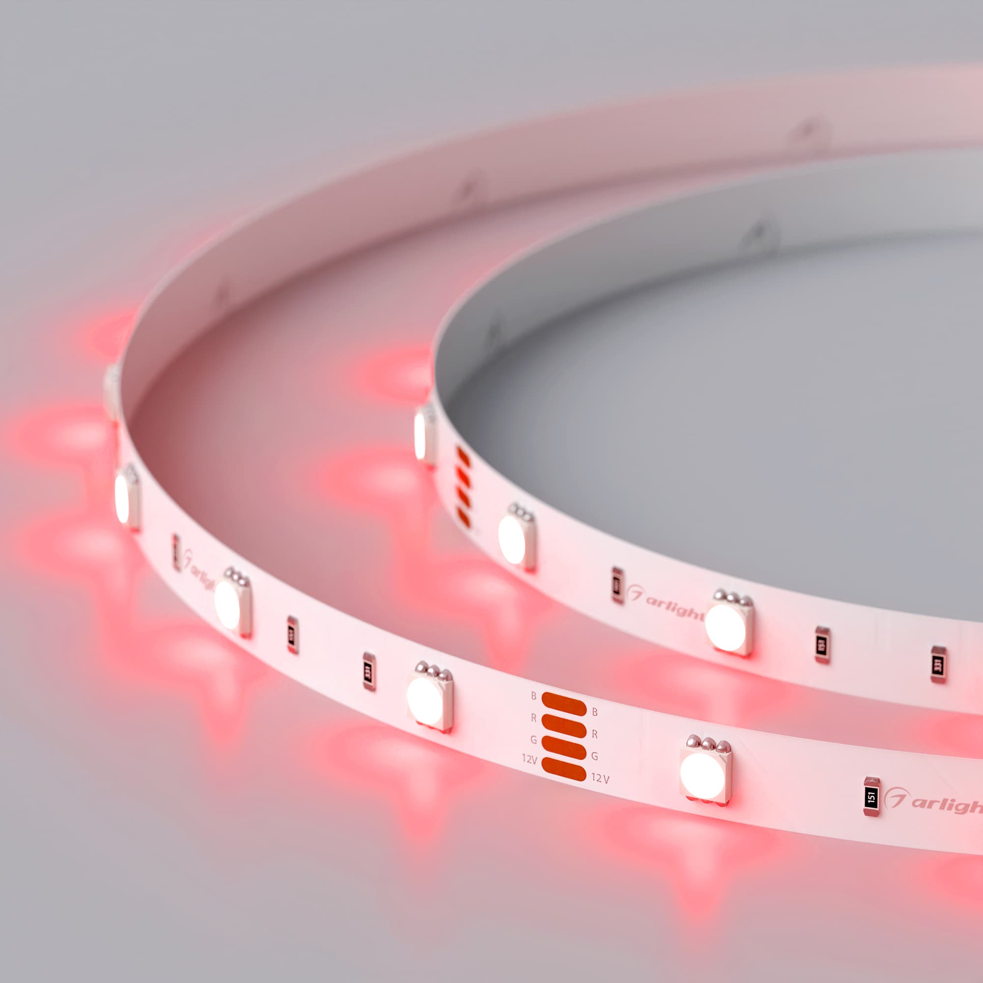 Светодиодная лента RT-B30-10mm 12V RGB (7.2 W/m, IP20, 5060, 5m) (Arlight, Открытый) 010596(2) — фото 8