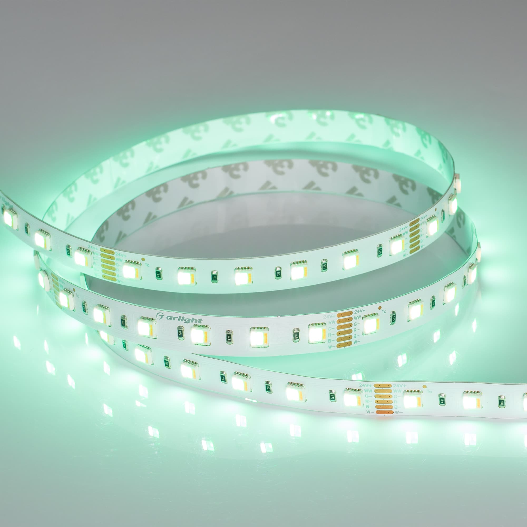 Светодиодная лента RT 2-5000 24V RGBW-MIX 12mm (5060-One, 60 LED/m, LUX) (Arlight, 20 Вт/м, IP20) 026363 — фото 3