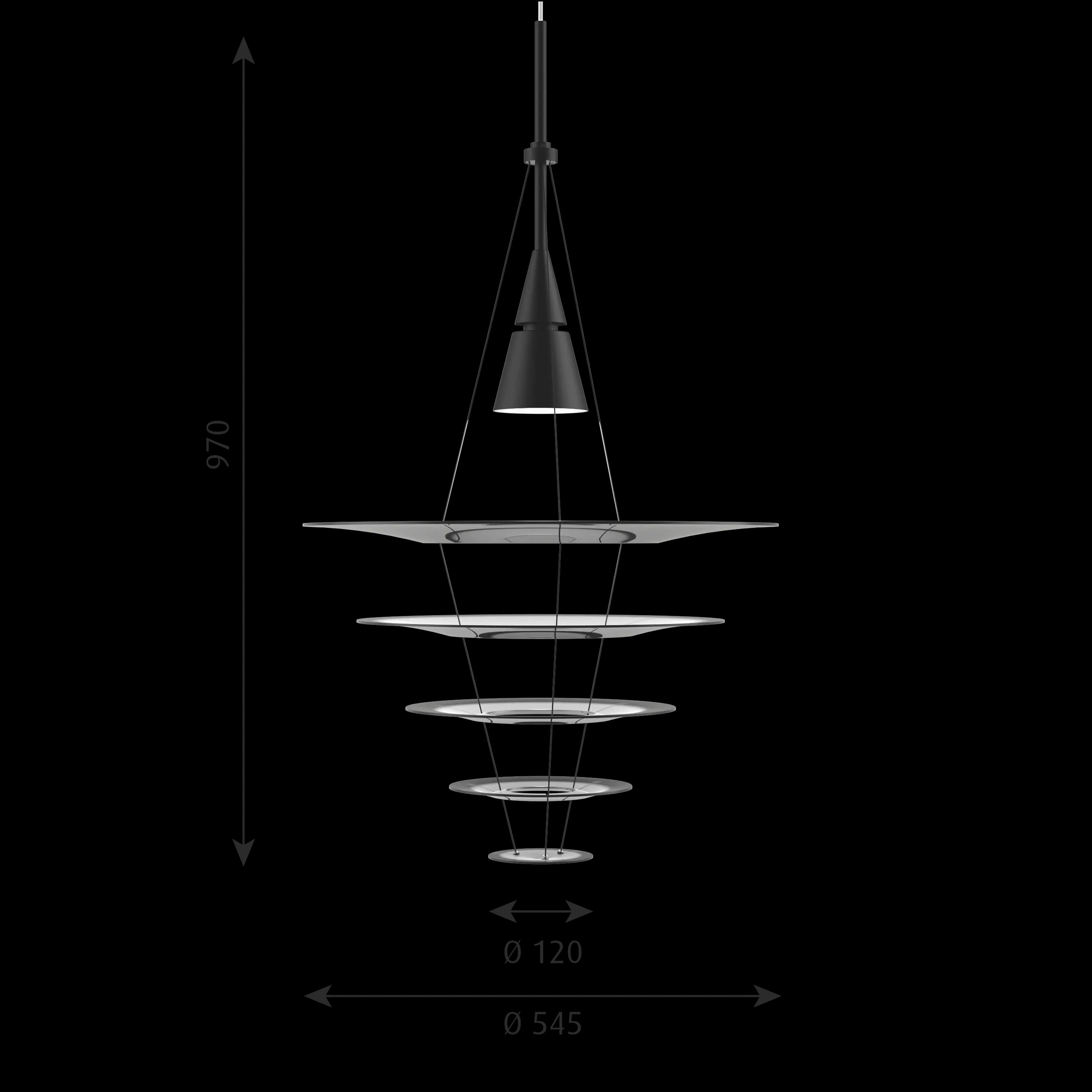 Louis Poulsen Enigma Pendant Black Ø 545 — фото 6