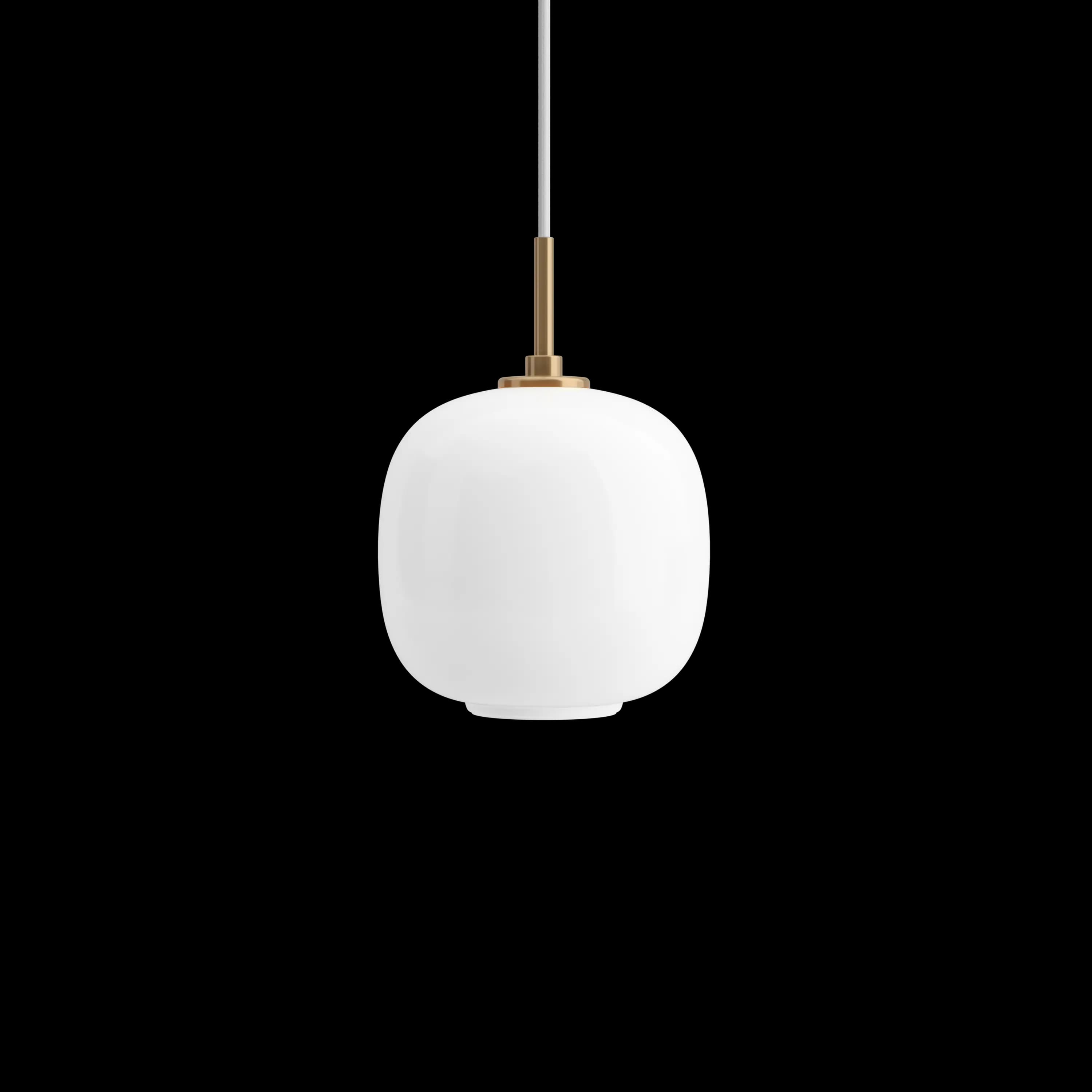 Louis Poulsen VL 45 Radiohus Pendant Brass/glossy white opal glass Ø 175 — фото 2