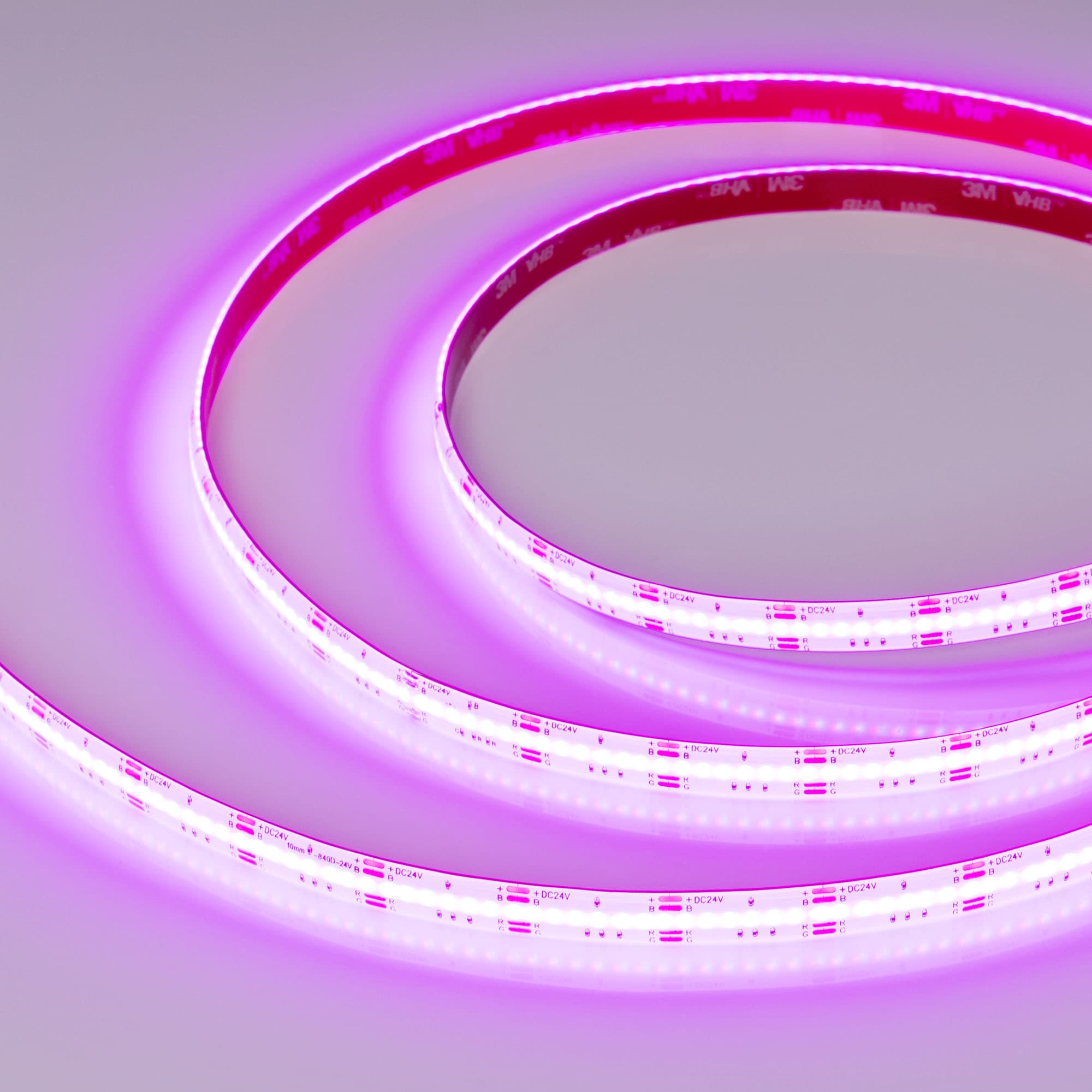Светодиодная лента герметичная COB-SE-X840-10mm 24V RGB (16 W/m, IP65, CSP, 5m) (Arlight, -) 041390 — фото 1