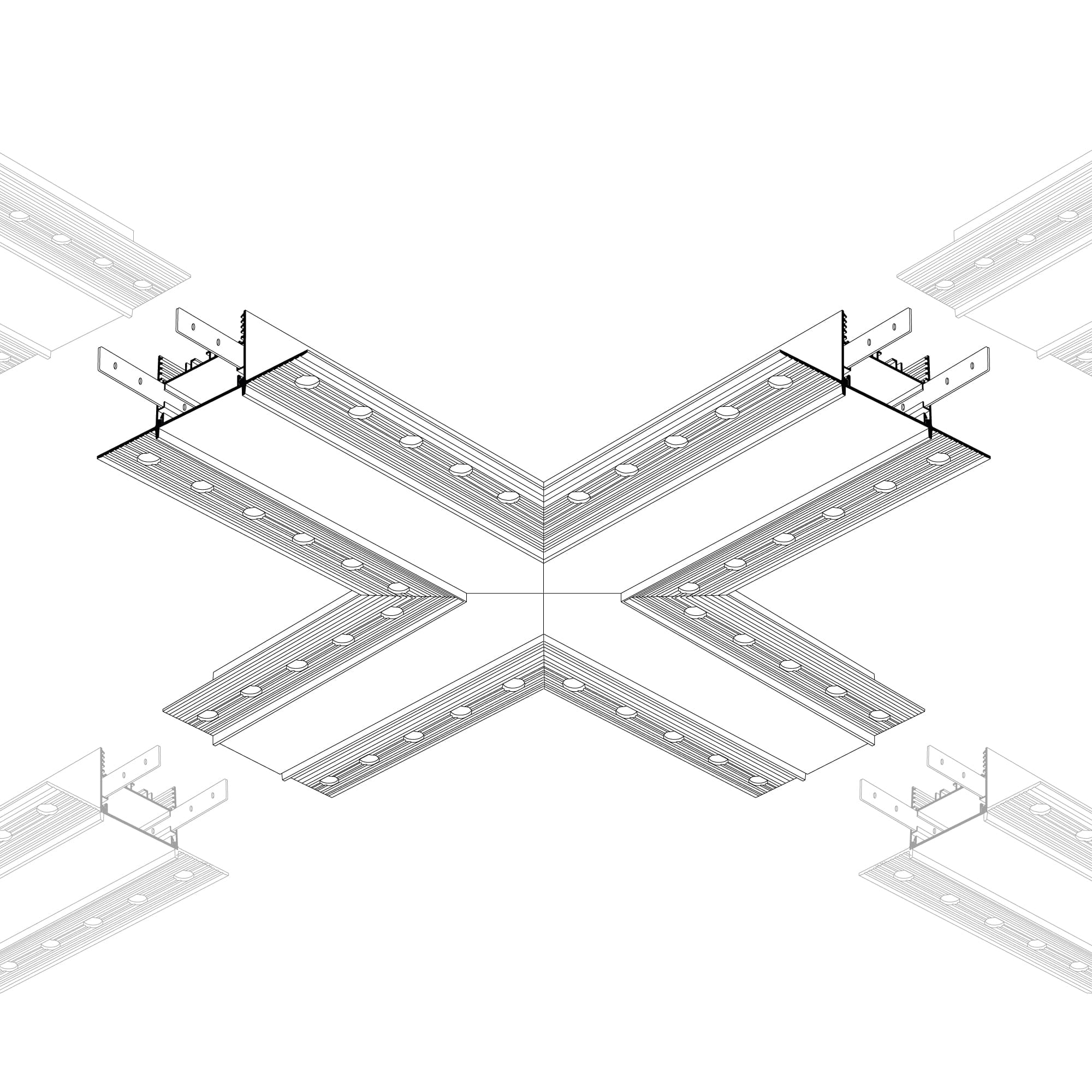 Крестовина SL-LINIA45-FANTOM (Arlight, Металл) 030109 — фото 4