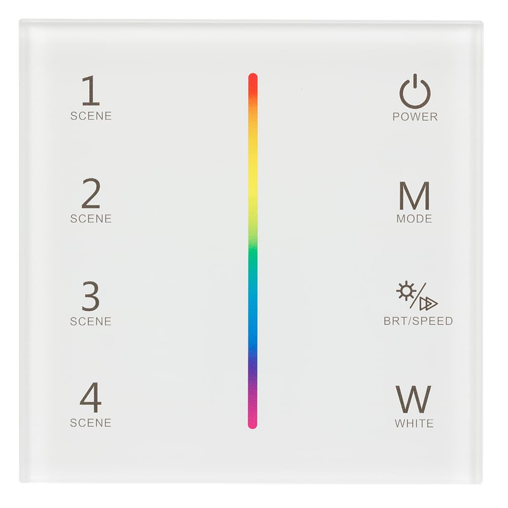 Панель Sens SMART-P22-RGBW White (12-24V, 4x3A, 2.4G) (Arlight, IP20 Пластик, 5 лет) 025168 Arlight — фото 2