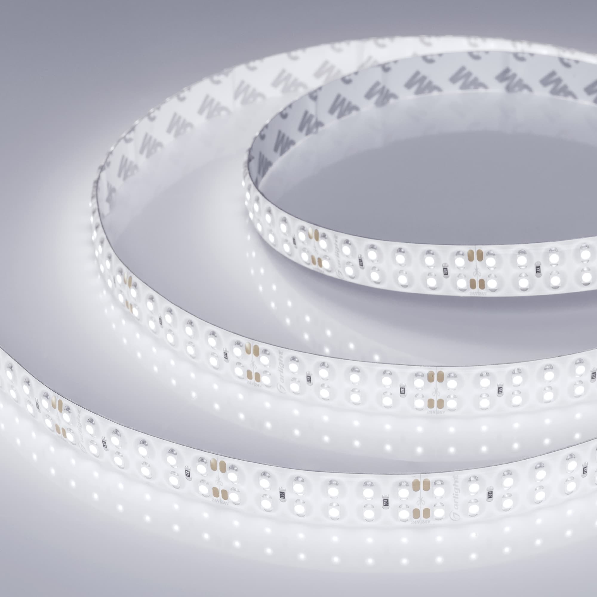 Светодиодная лента RTW 2-5000SE 24V White 2x2 (3528, 1200 LED, LUX) (Arlight, 19.2 Вт/м, IP65) 014720 — фото 3