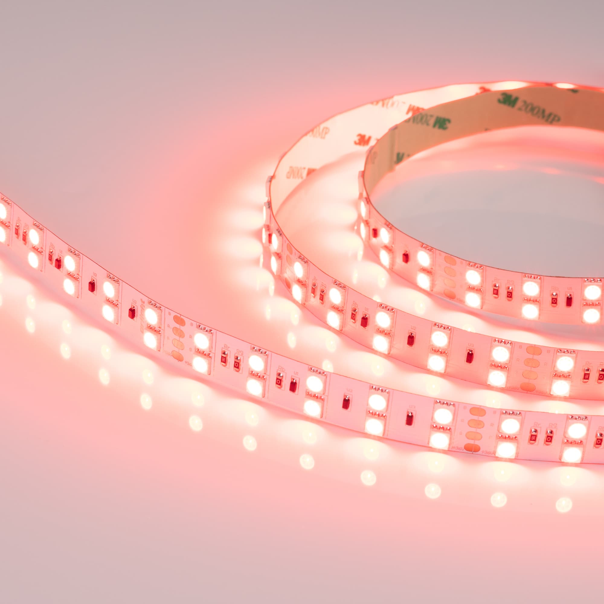 Светодиодная лента RT 2-5000 36V RGB 2X2 (5060, 600 LED, LUX) (Arlight, 26 Вт/м, IP20) 015080 — фото 3