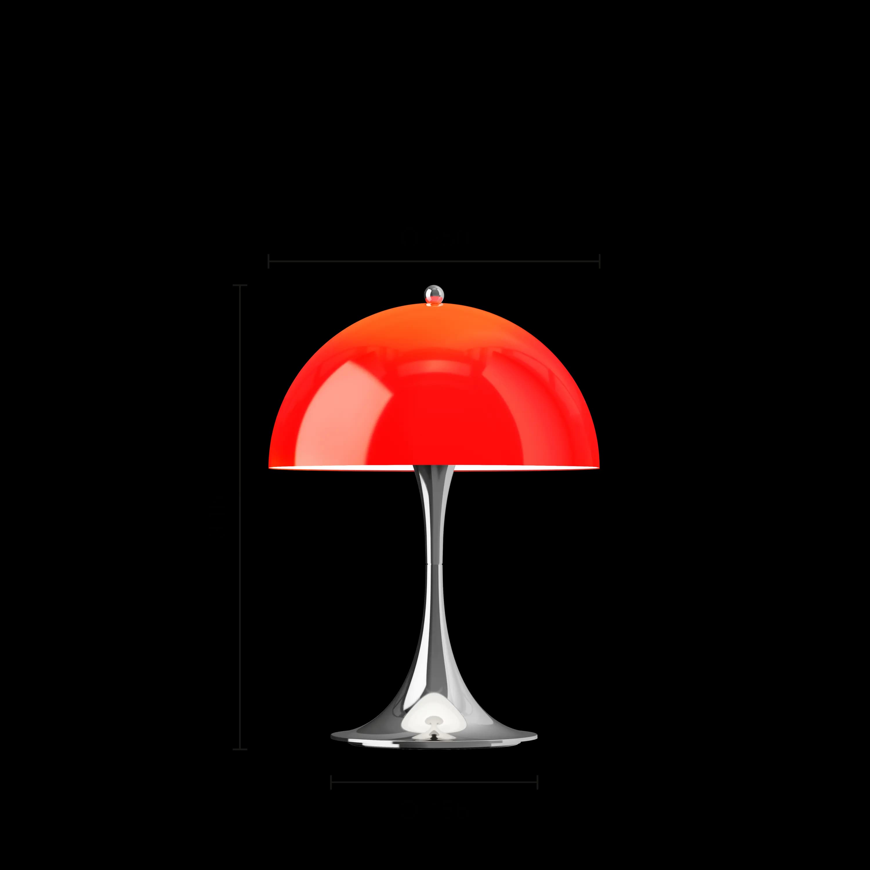 Louis Poulsen Panthella 250 Portable Lamp Original opal red — фото 8