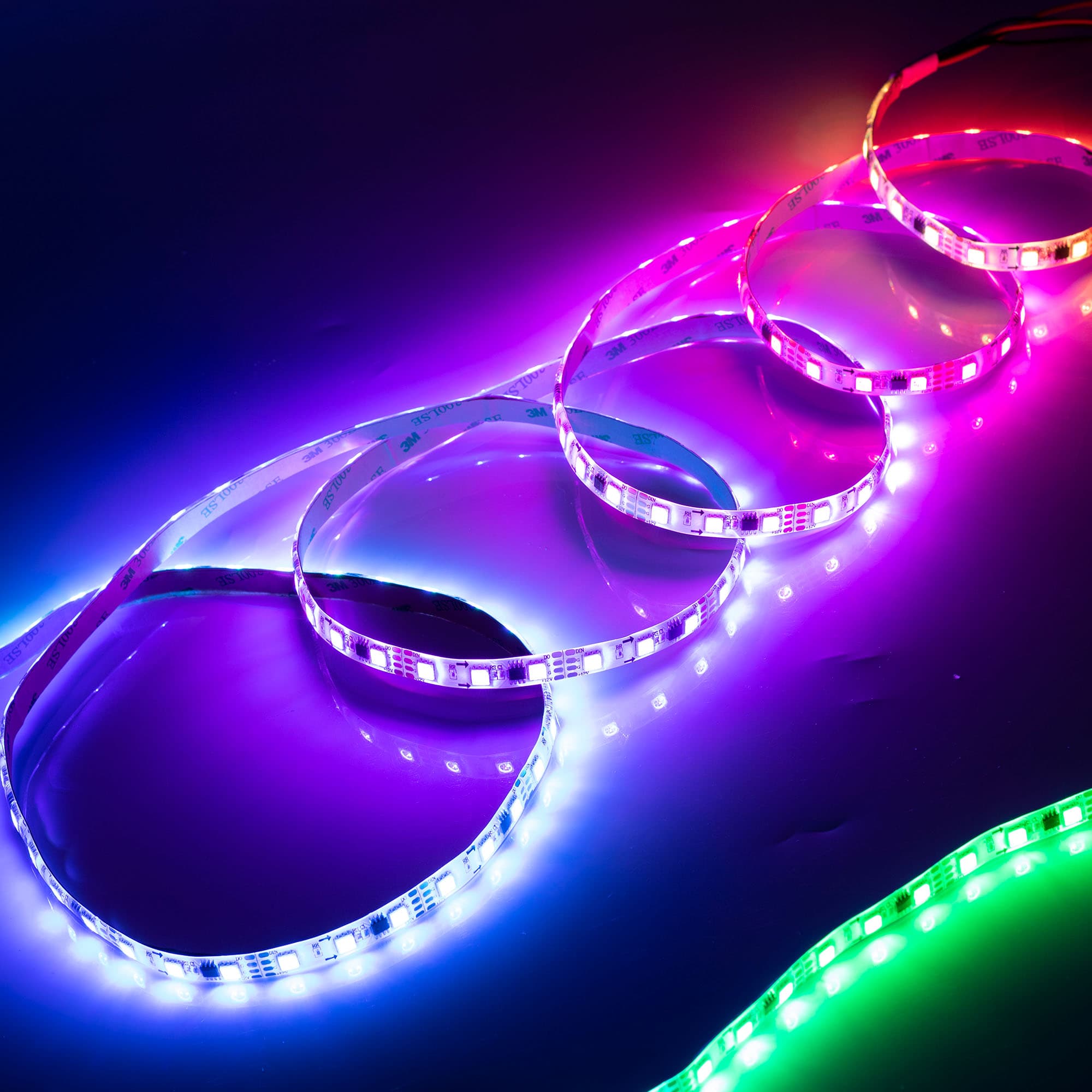 Светодиодная лента SPI-5000SE-5060-60 12V Cx3 RGB-Auto (10mm, 13.2W/m, IP65) (Arlight, Закрытый, IP65) 021874(1) — фото 4