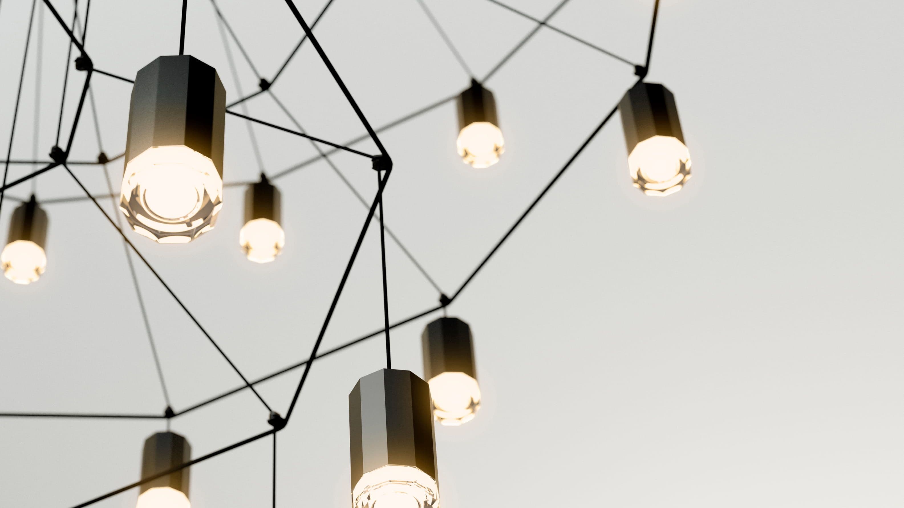 Vibia Wireflow chandelier Vibia