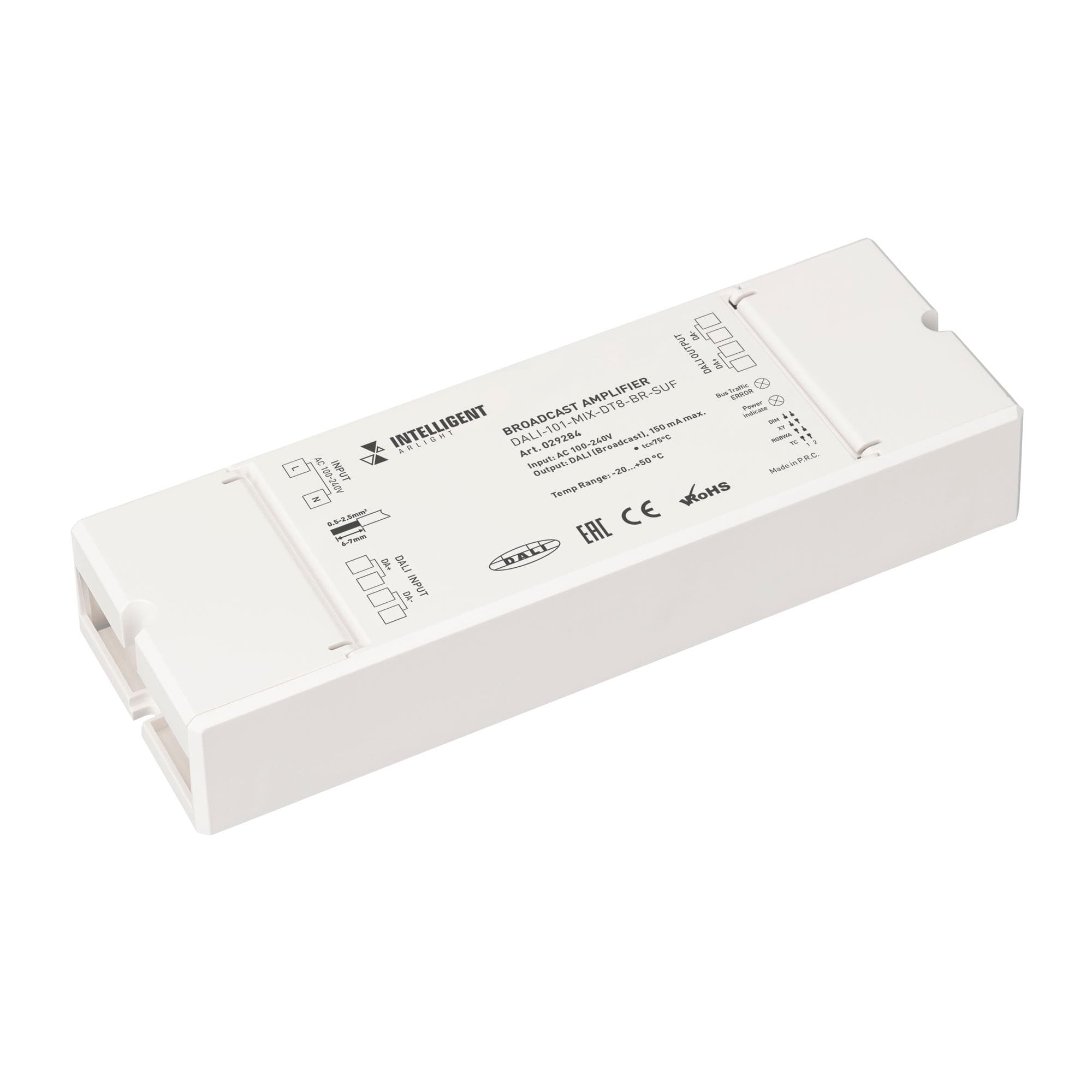 INTELLIGENT ARLIGHT Усилитель DALI-101-MIX-DT8-BR-SUF (DALI bus, 230V) (IARL, -) 029284 — фото 1