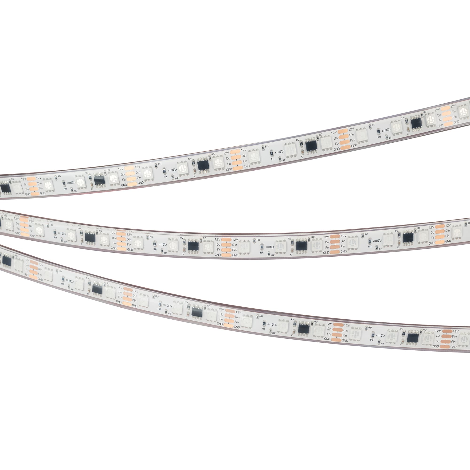 Светодиодная лента герметичная SPI-PFS-B60-12mm 12V RGB-PX3-BPT (12 W/m, IP68, 5060, 5m) (Arlight, бегущий огонь) 039177 — фото 5