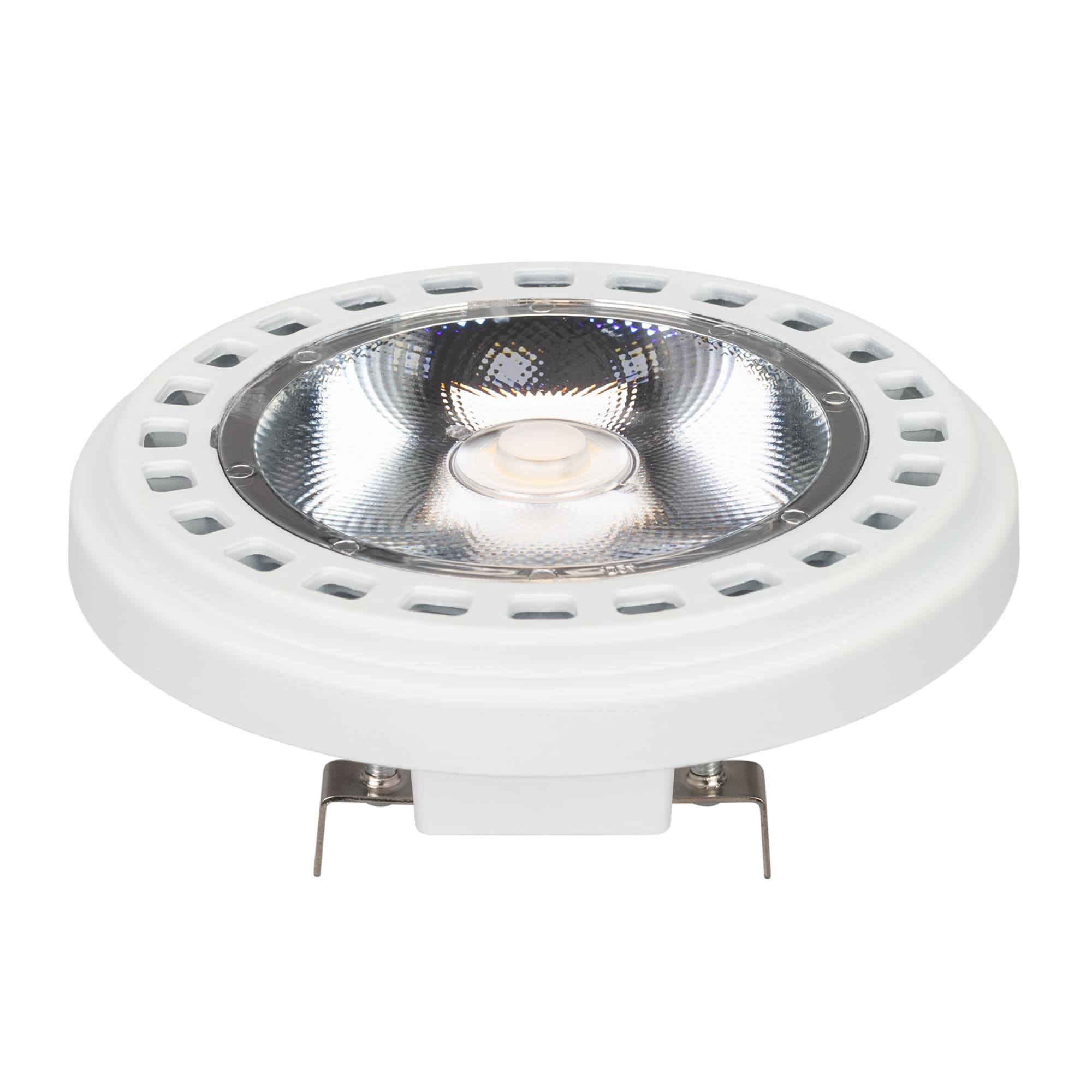 Лампа AR111-UNIT-G53-15W- Warm3000 (WH, 24 deg, 12V) (Arlight, Металл) 025640