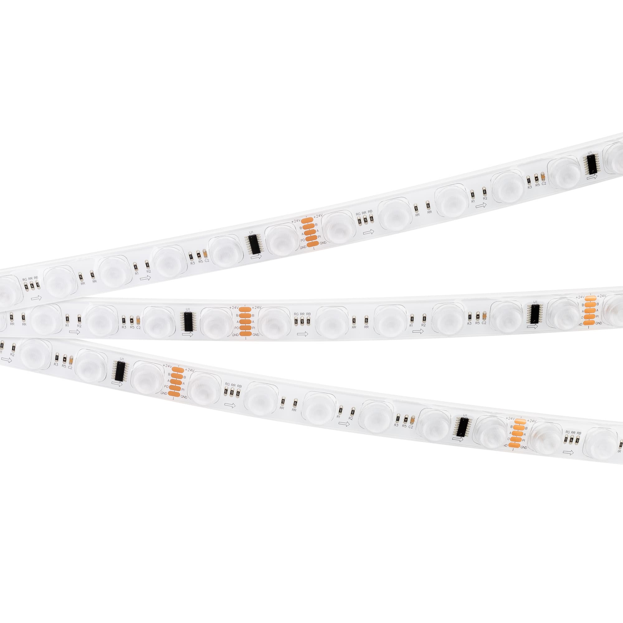 Светодиодная лента герметичная DMX-FLT-PS-S36-23mm 24V RGB-PX6 (20 W/m, IP67, 30deg, 5m) (Arlight, -) 038297 — фото 3