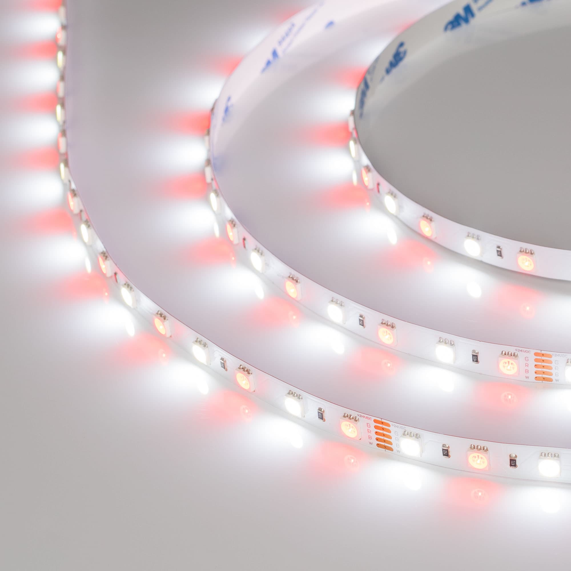 Светодиодная лента RT-B60-10mm 24V RGBW-White (14.4 W/m, IP20, 5060, 5m) (Arlight, Открытый) 018325(2) — фото 5