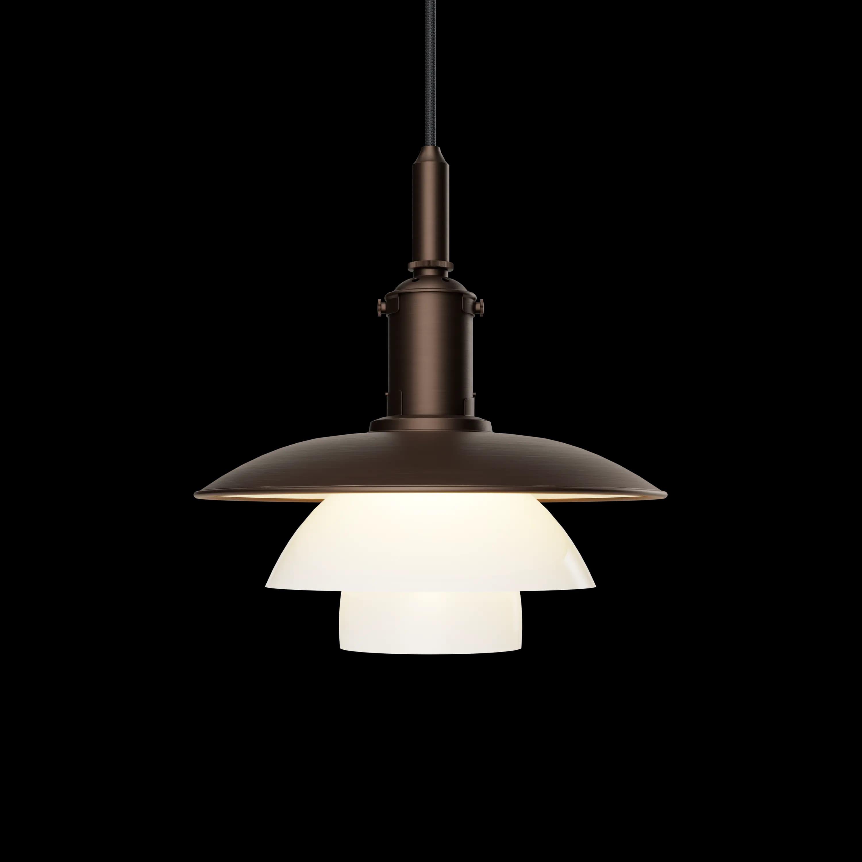 Louis Poulsen PH 3/3 Aged Brass Opal Pendant Aged brass/opal glass — фото 1