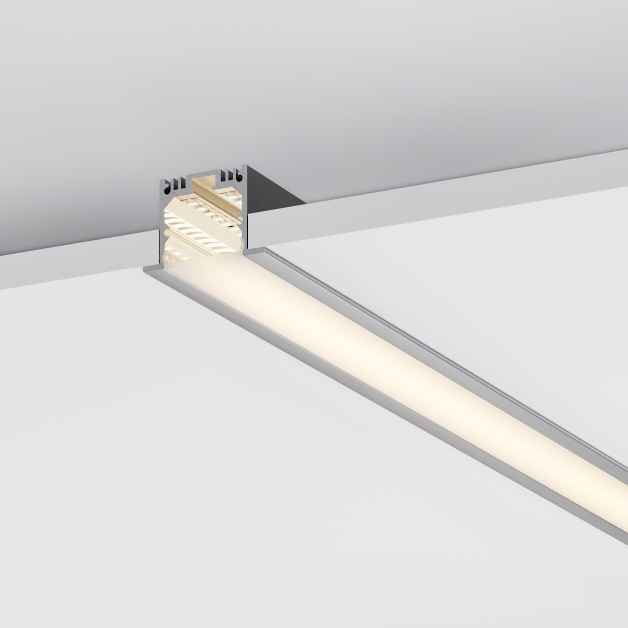 Профиль с экраном SL-LINIA49-F-2500 ANOD+OPAL (Arlight, Алюминий) 020469 Arlight — фото 4