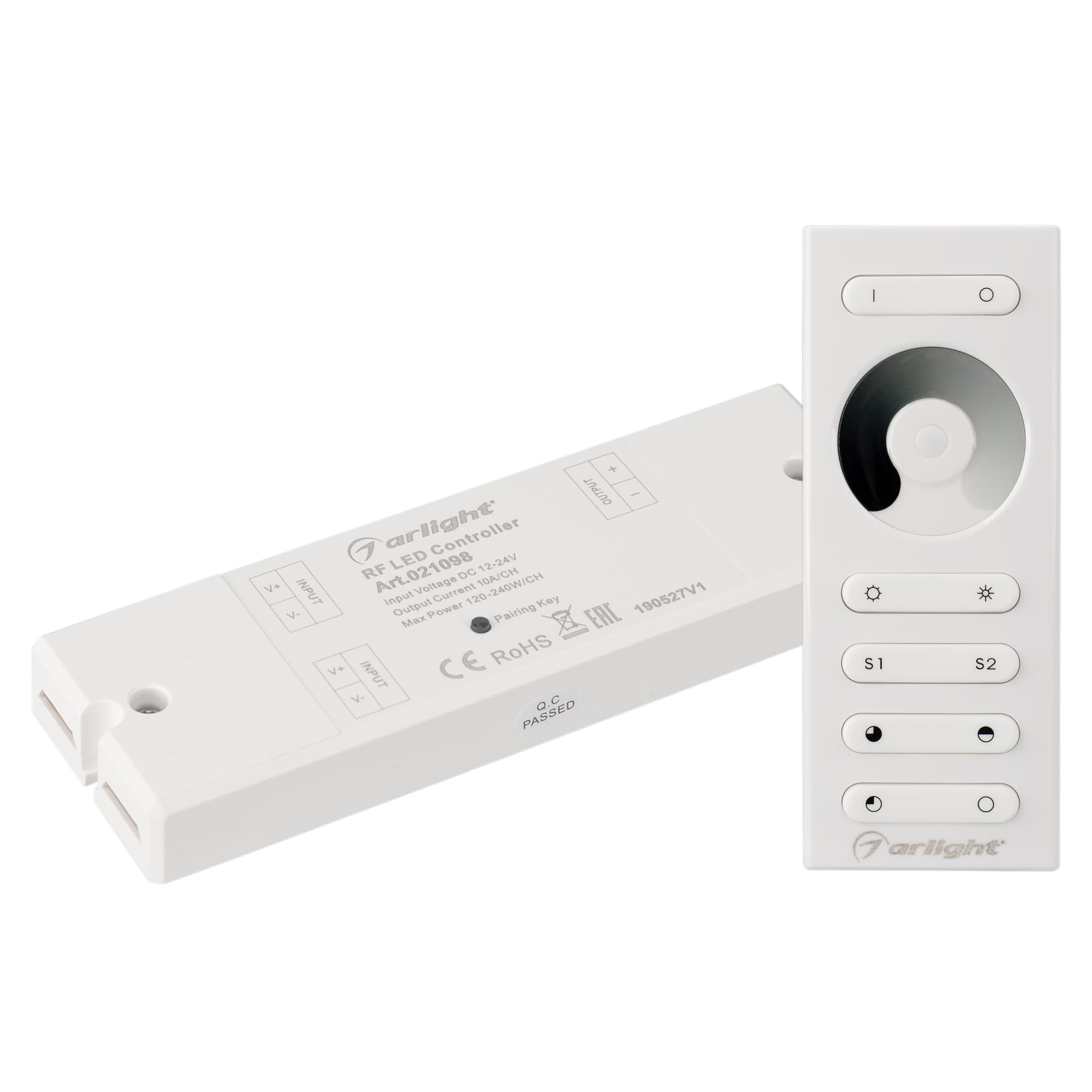 Диммер SR-2839DIM White (12-24 В,120-240 Вт, ПДУ сенсор) (Arlight, IP20 Пластик, 1 год) 021098 — фото 1