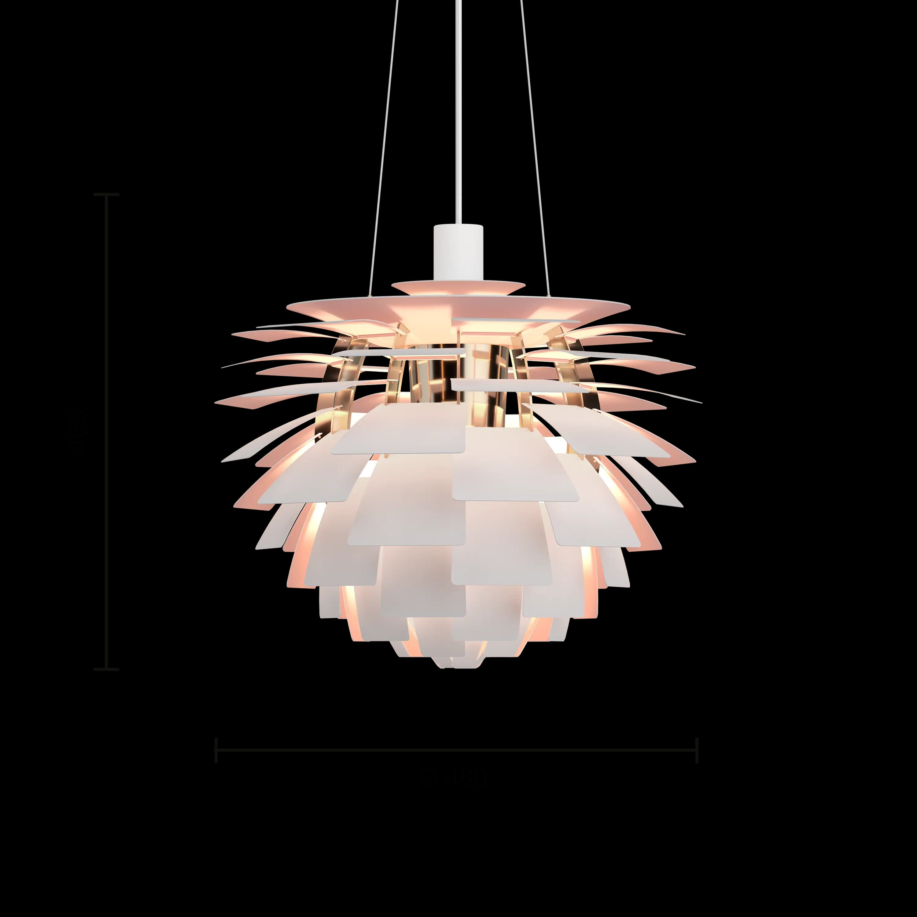 Louis Poulsen PH Artichoke Anniversary Edition Matte white/pale rose Ø 480 — фото 10