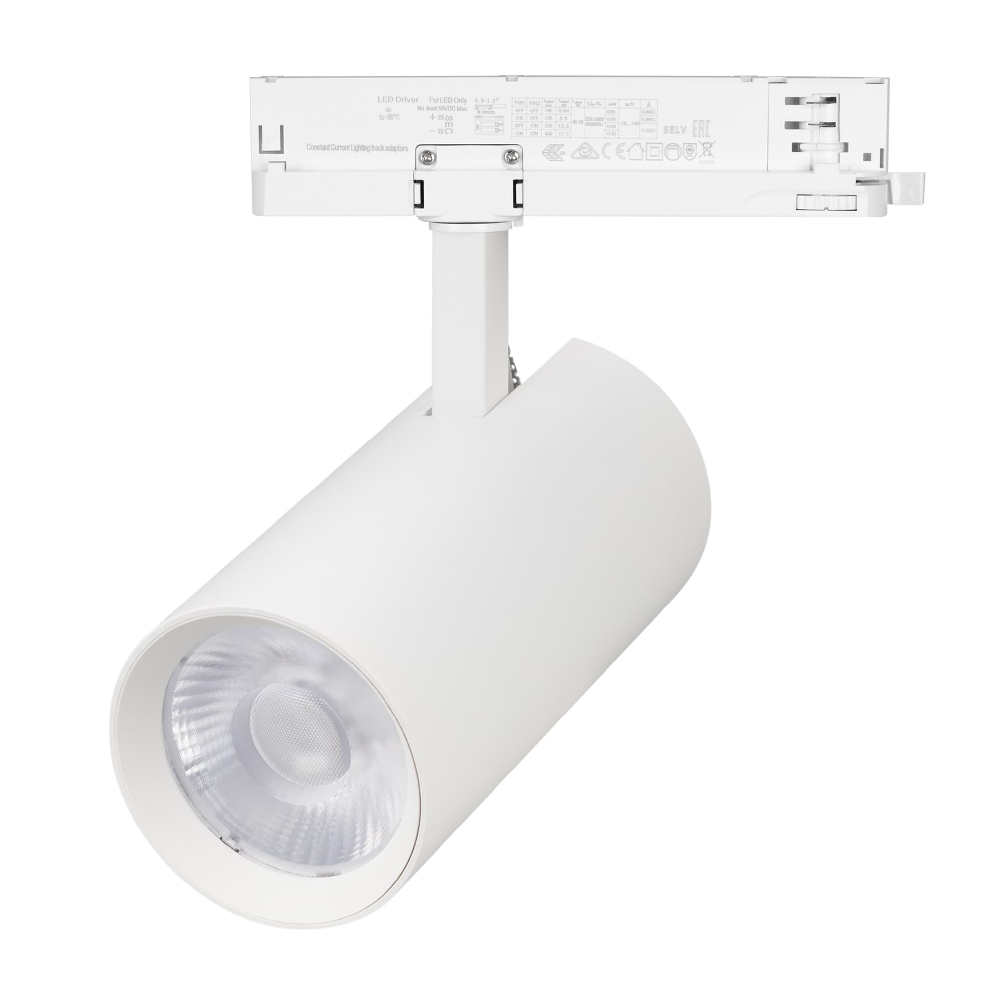 Светильник LGD-GERA-4TR-R90-30W Warm3000 (WH, 55 deg, 230V, DALI) (Arlight, IP20 Металл, 5 лет) 058819