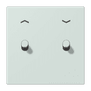 Накладка 2 тумблерами, с символами стрелок, Jung LC12-5PR0215