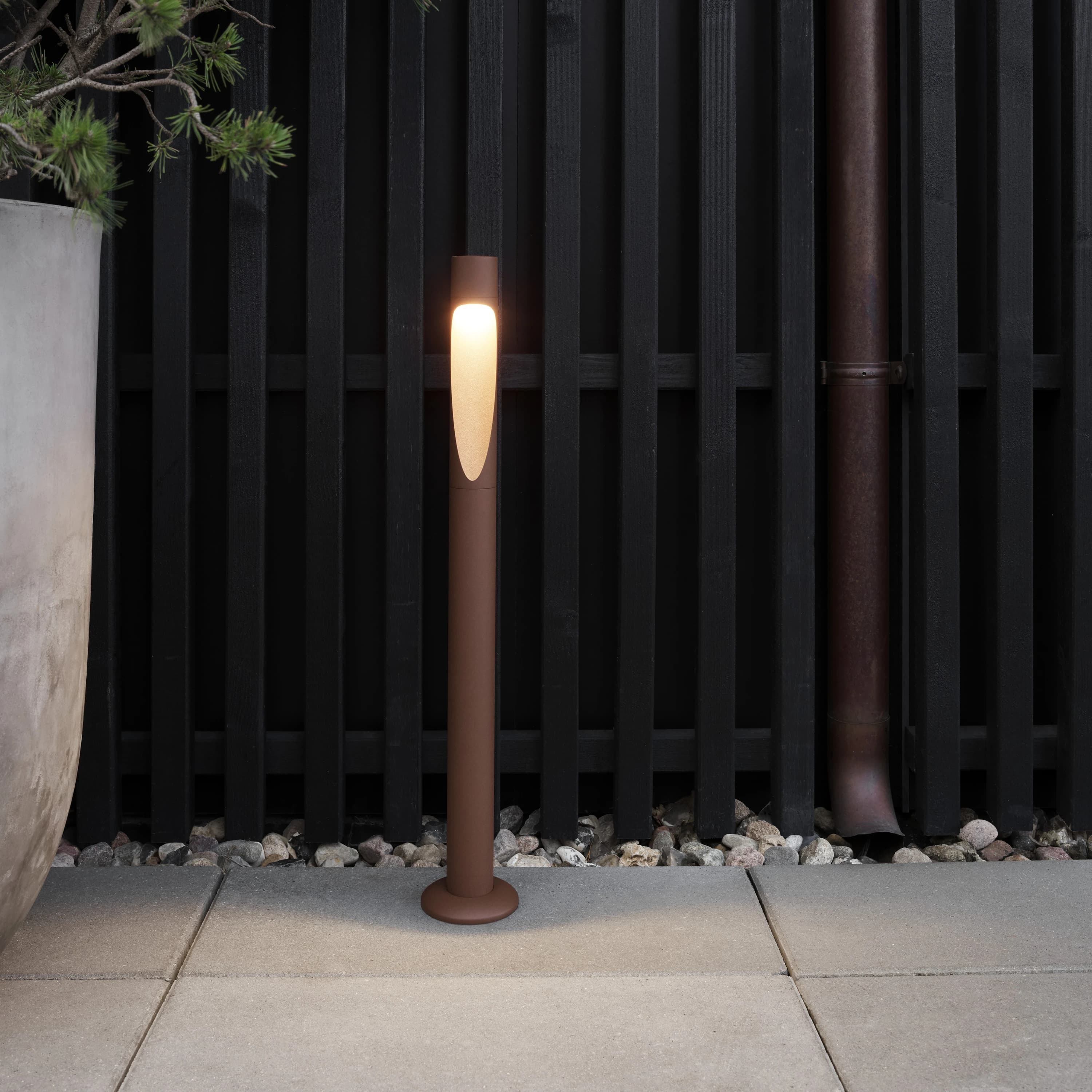Louis Poulsen Flindt Garden Bollard Corten colour SHORT — фото 3
