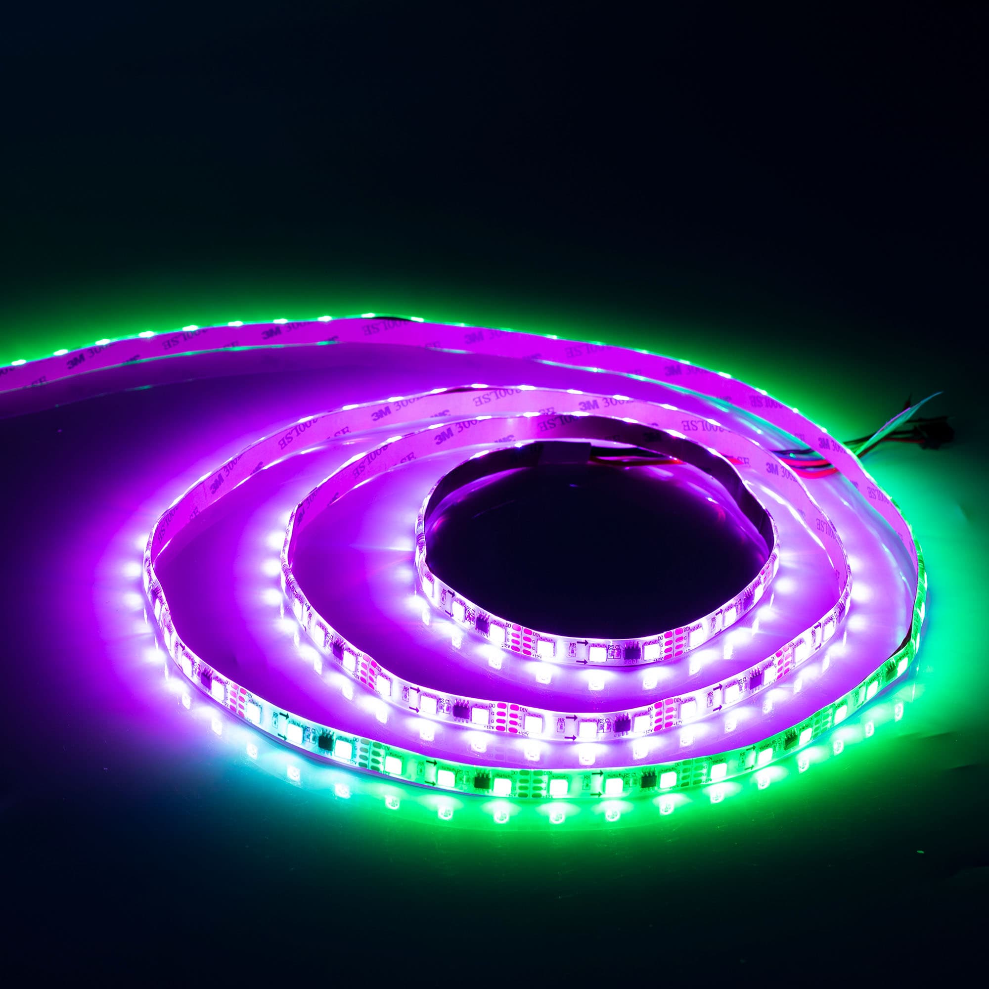 Светодиодная лента SPI-5000SE-5060-60 12V Cx3 RGB-Auto (10mm, 13.2W/m, IP65) (Arlight, Закрытый, IP65) 021874(1) — фото 3