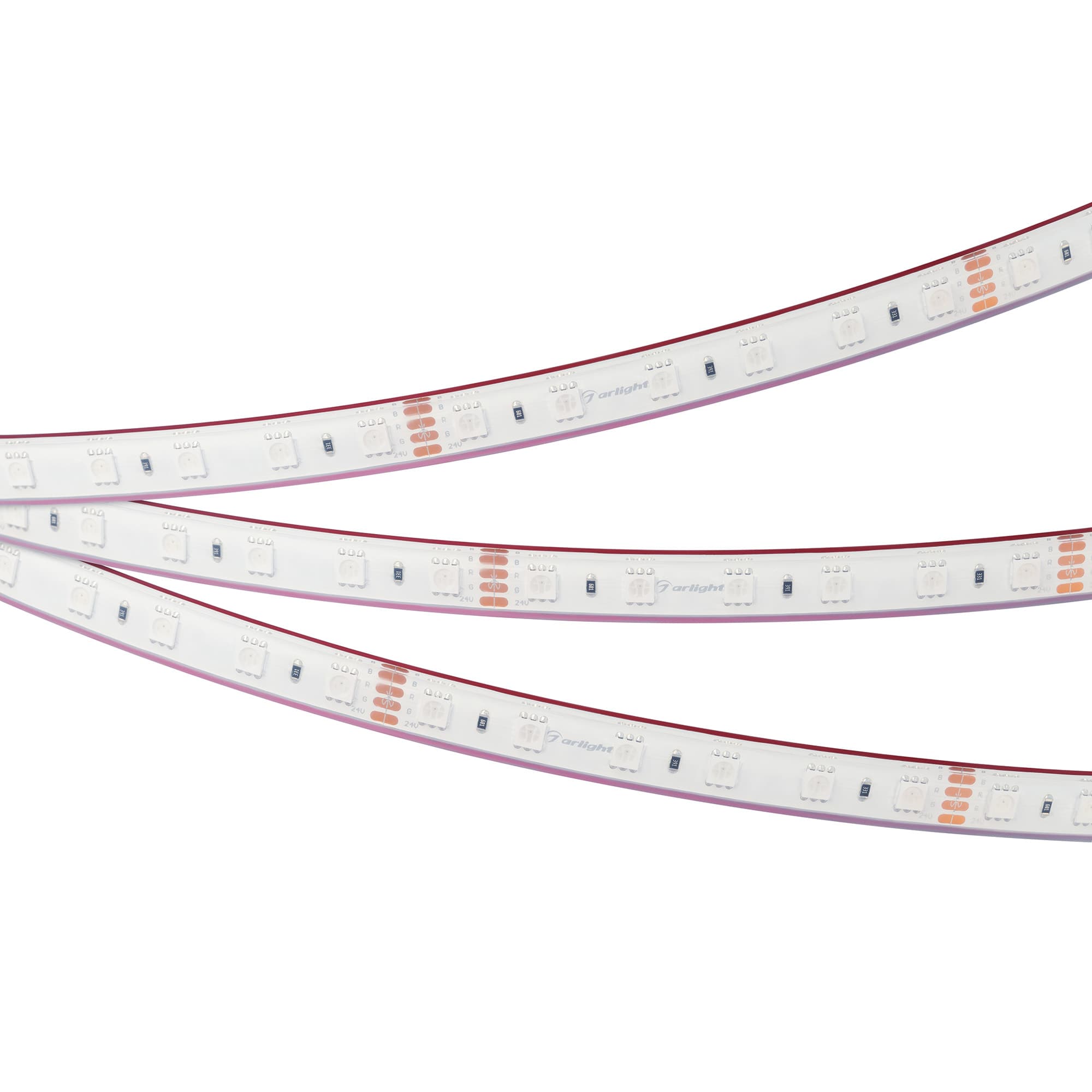 Светодиодная лента герметичная RTW-PFS-B60-13mm 24V RGB (14.4 W/m, IP68, 5060, 5m) (Arlight, 14.4 Вт/м, IP68) 033791 — фото 3