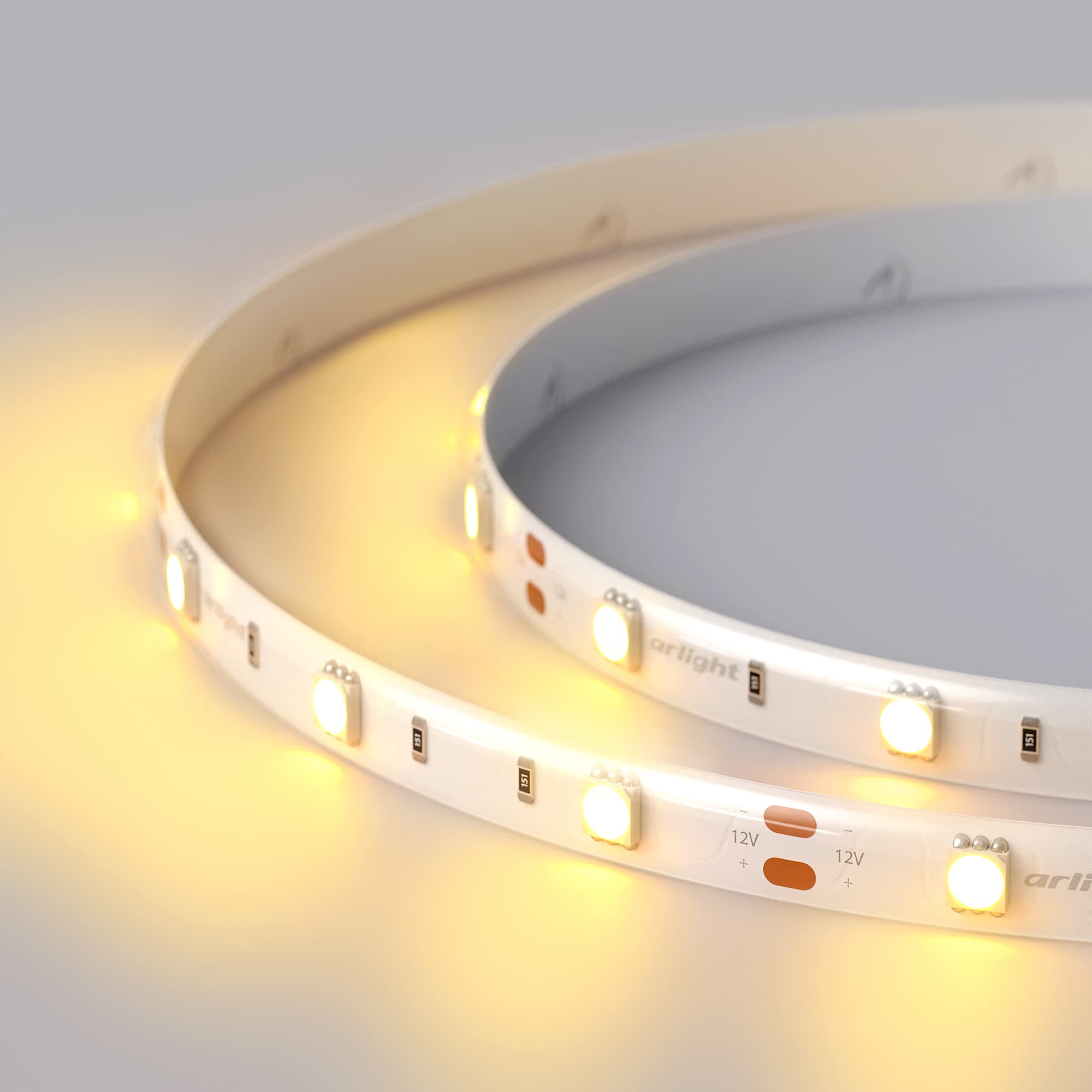 Светодиодная лента RTW 2-5000SE 12V Yellow (5060, 150 LED, LUX) (Arlight, 7.2 Вт/м, IP65) 016509 — фото 5