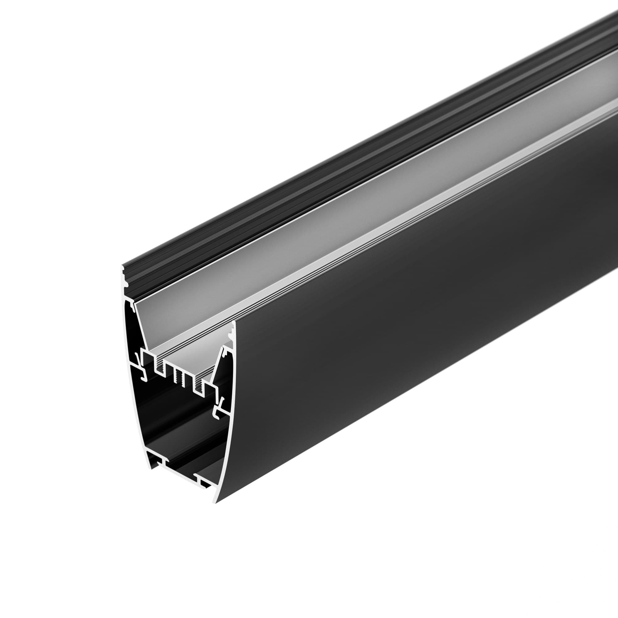 Профиль LINE-5075-U-HONEYCOMB-2000 BLACK (Arlight, Алюминий) 044885 Arlight — фото 5