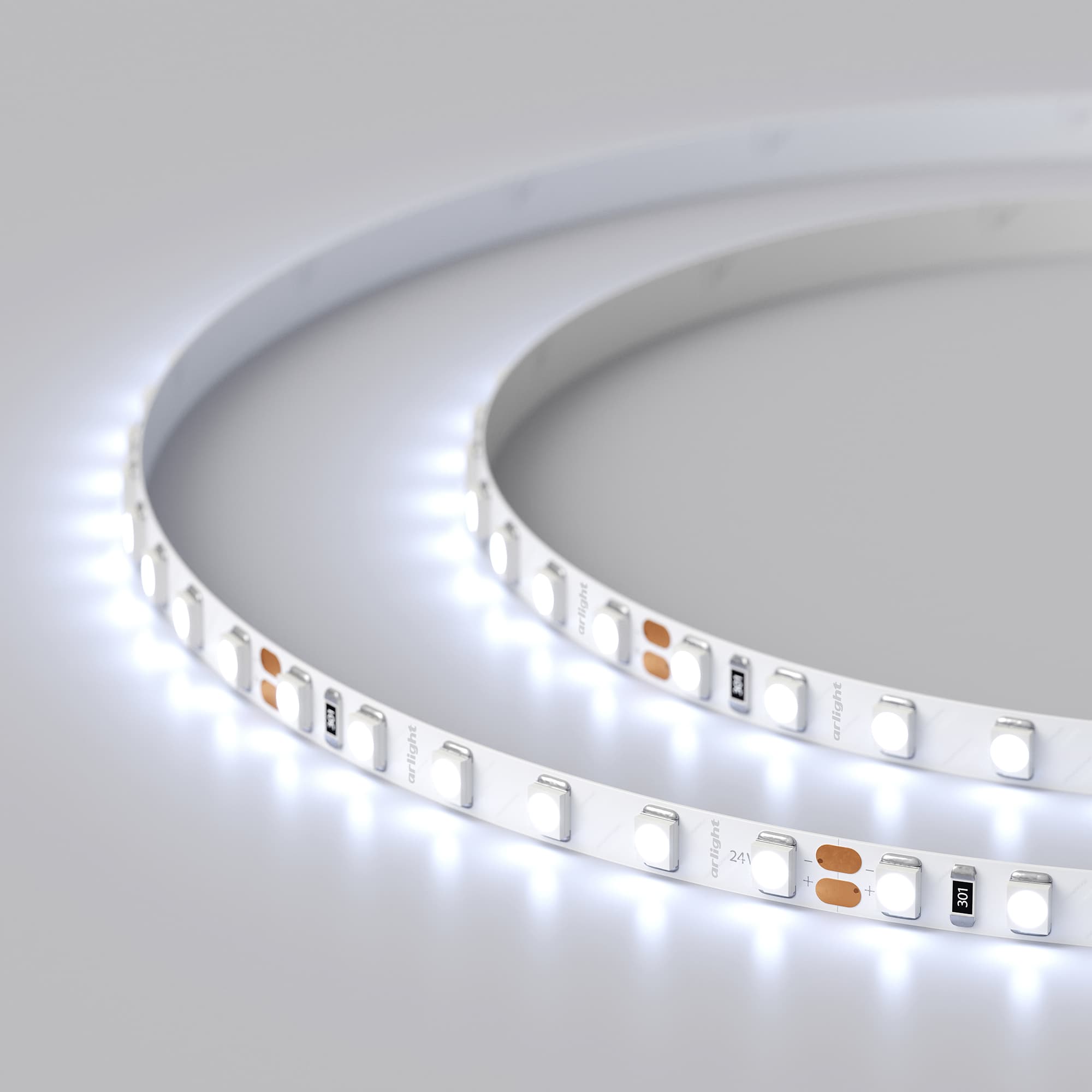 Светодиодная лента RT 2-5000 24V Cool 15K 5mm 2x (3528, 600 LED, LUX) (Arlight, 9.6 Вт/м, IP20) 015661(B) — фото 5