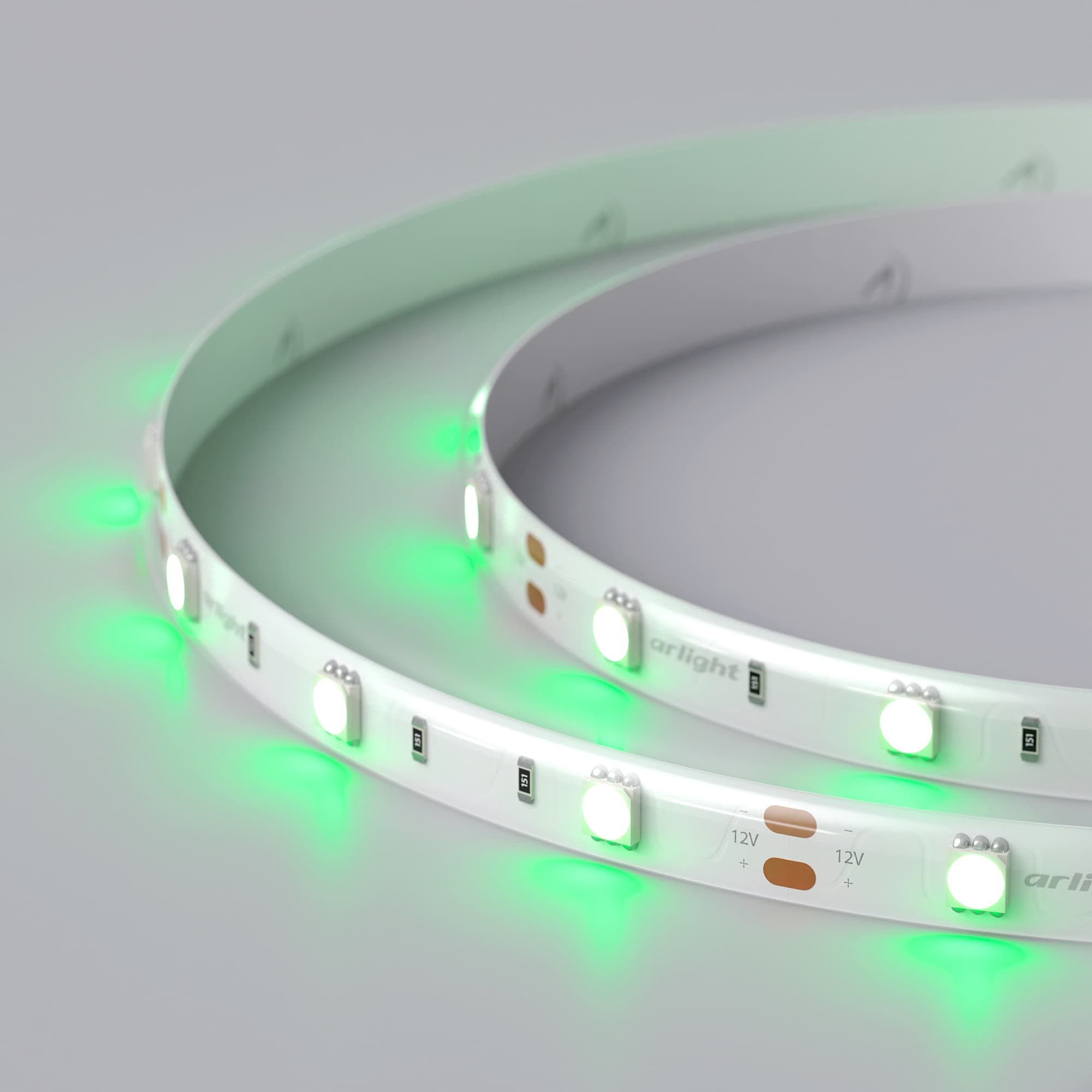 Светодиодная лента RTW 2-5000SE 12V Green (5060, 150 LED, LUX) (Arlight, 7.2 Вт/м, IP65) 016508 — фото 5