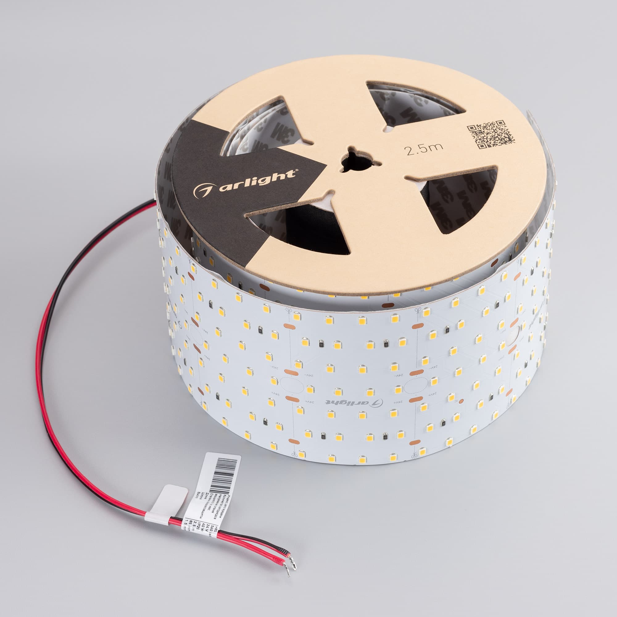 Светодиодная лента S2-2500 24V Warm 3000K 85mm (2835, 560 LED/m, LUX) (Arlight, 40 Вт/м, IP20) 021211 — фото 4