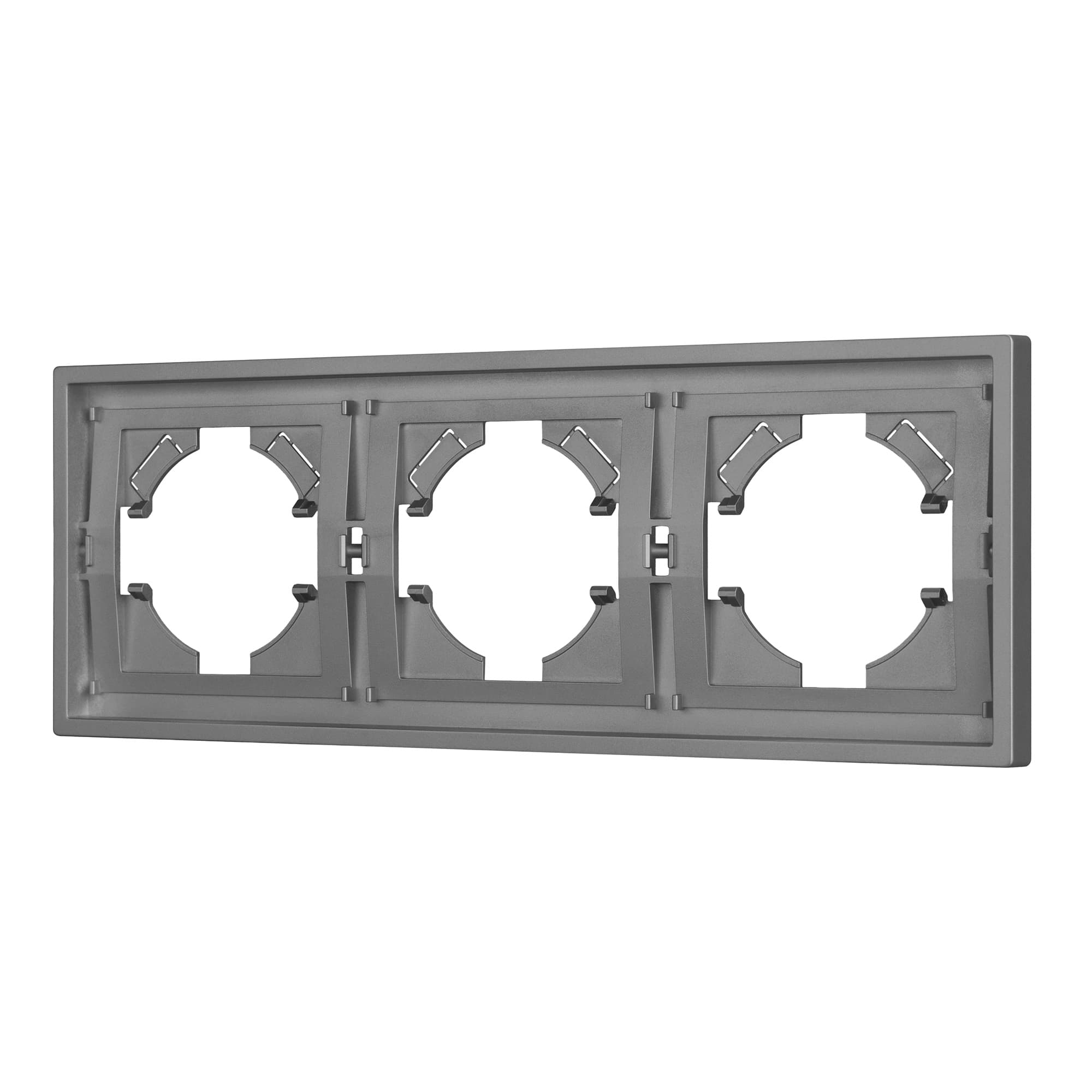 Рамка пластиковая FRM-TENDO-PL-3-GR (Arlight, Графитовый) 053845