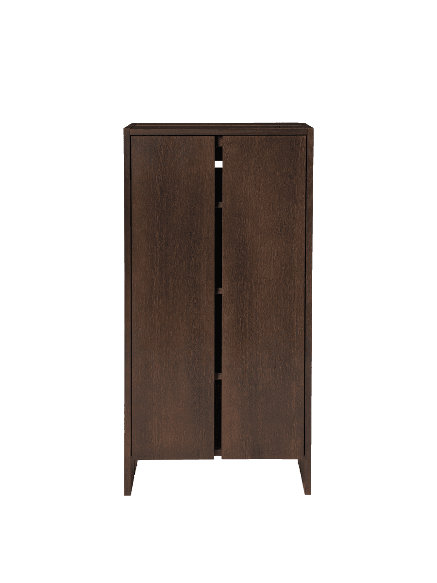 Ferm Living Parcel Hallway Cabinet - Tall - Dark Stained Oak