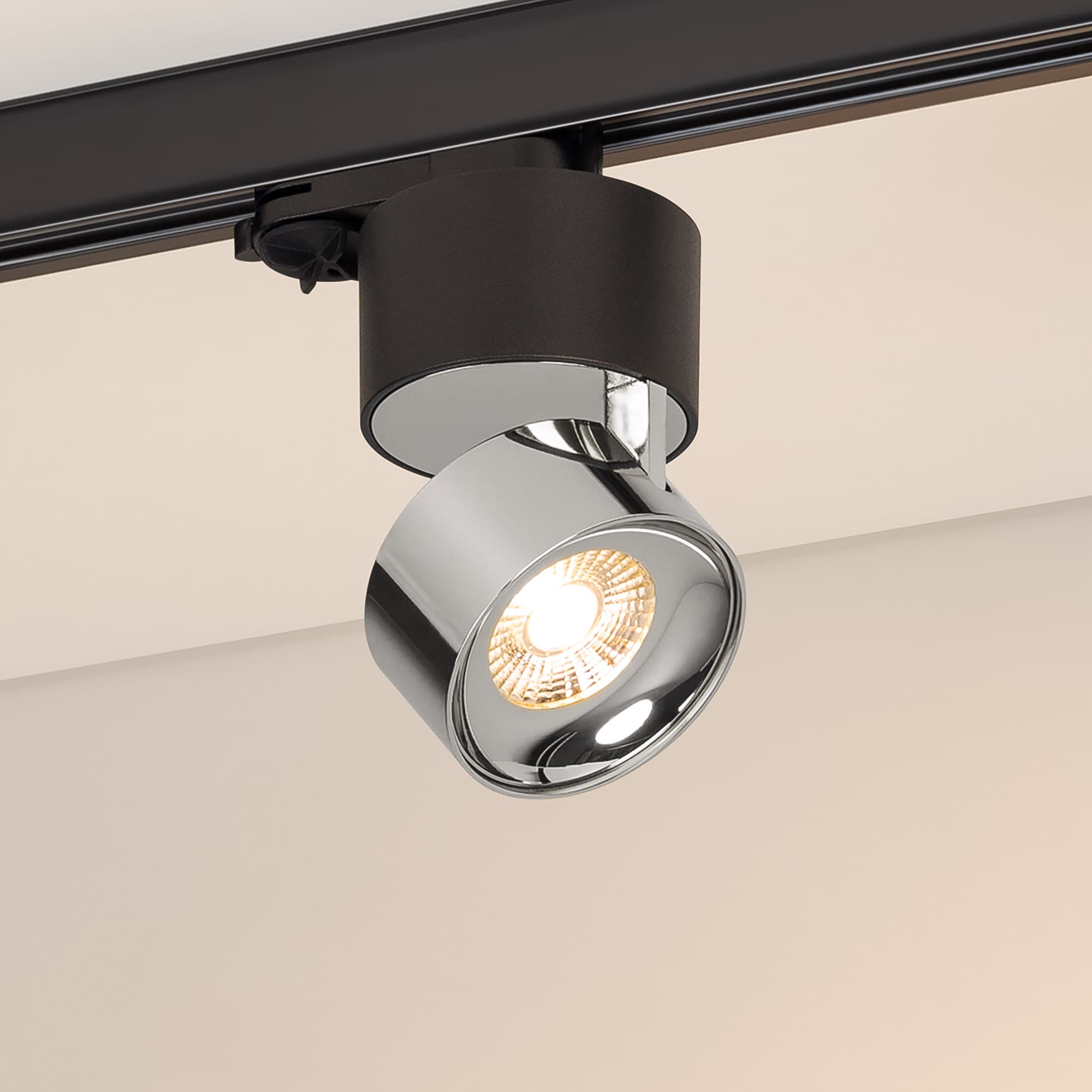 Светильник SP-PLURIO-TRACK-4TR-R77-9W Warm3000 (BK-CHR, 36 deg, 230V) (Arlight, IP20 Металл, 3 года) 038125