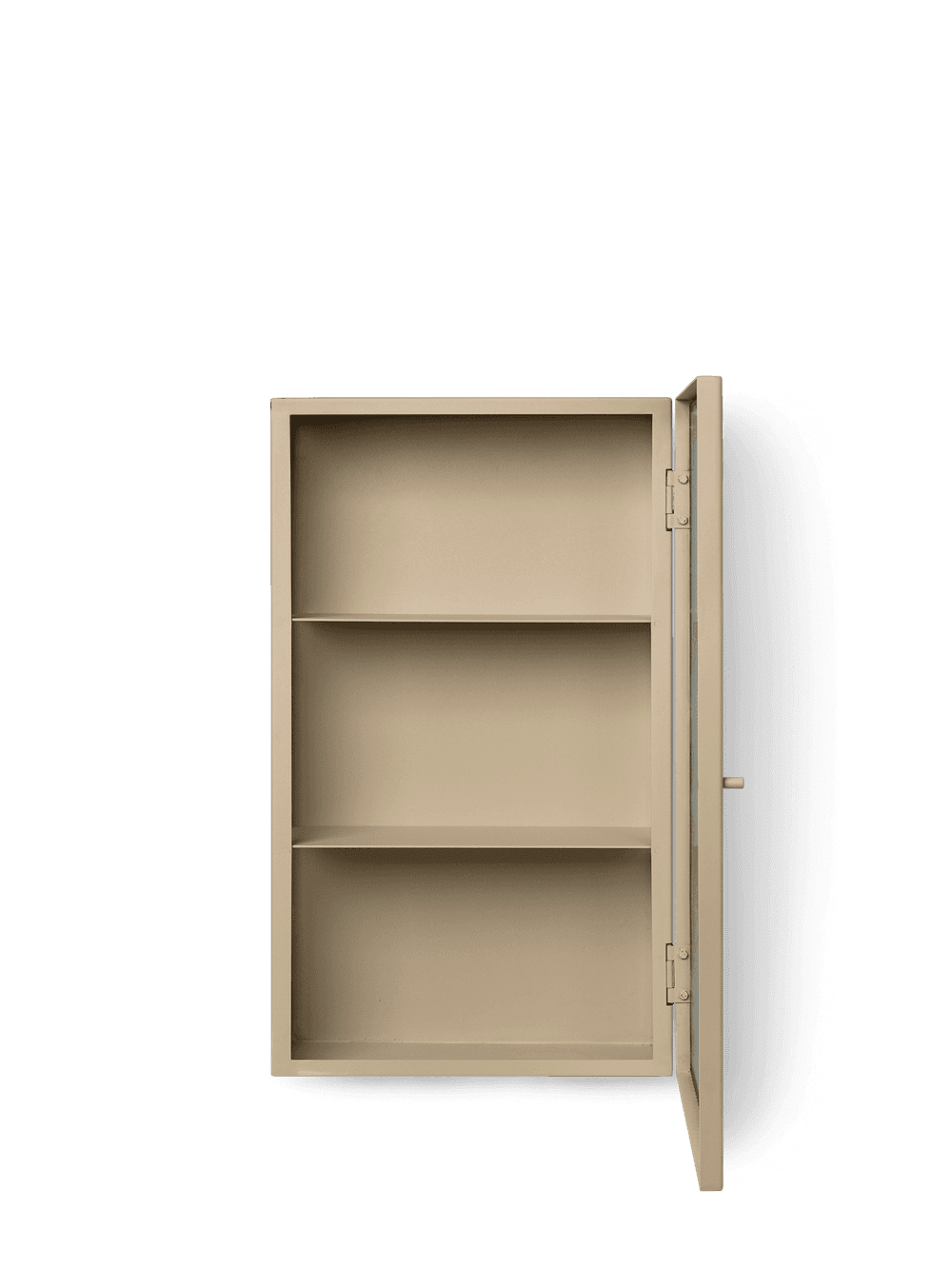 Ferm Living Haze Wall Cabinet - Reeded Glass - Cashmere — фото 6