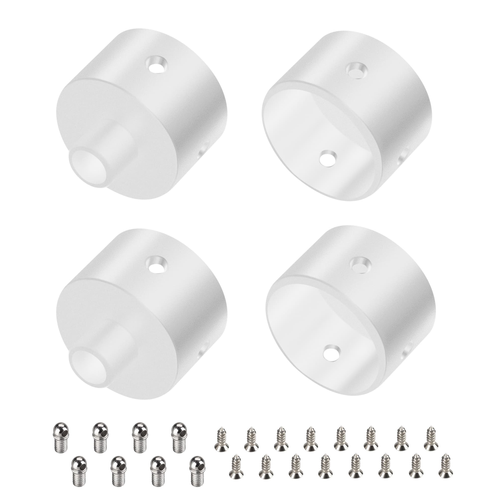Заглушка WPH-FLEX-D22-360deg WHITE ALU с отверстием (Arlight, Металл) 049941