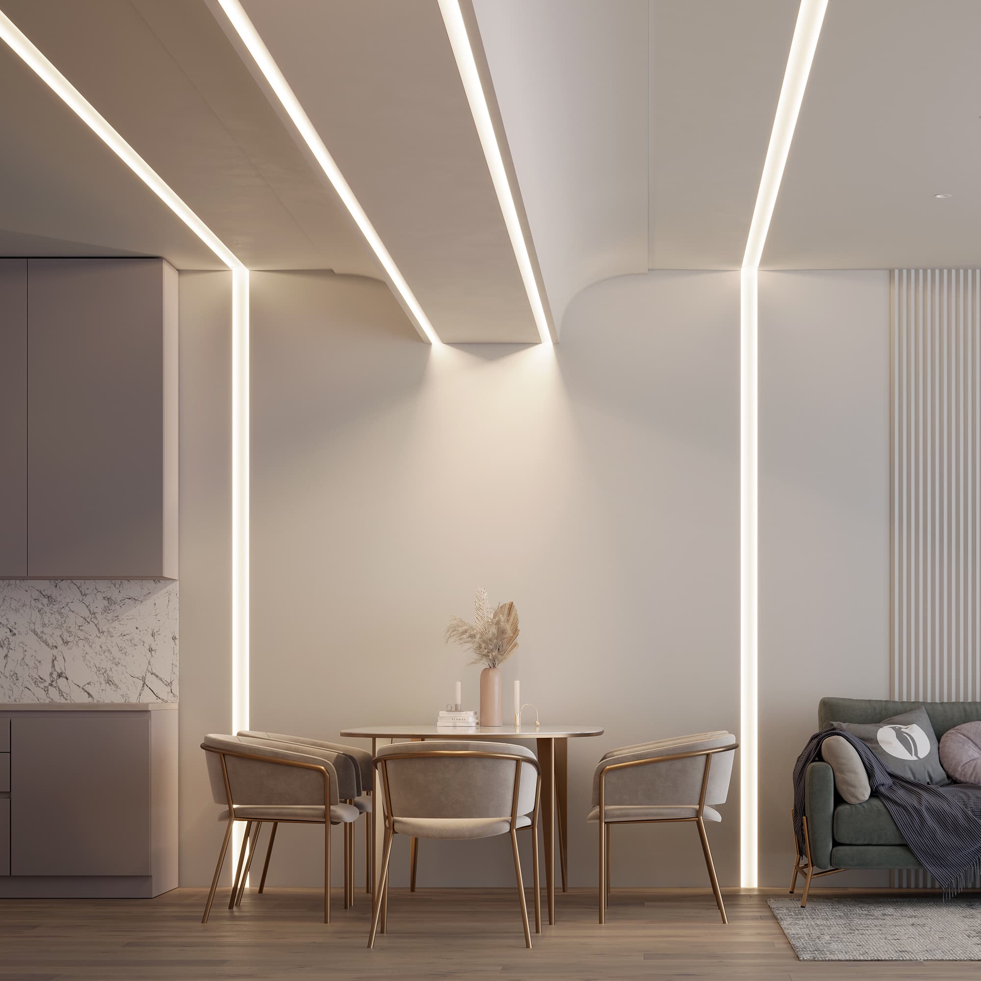 Профиль FANTOM-W75-DUAL-2000 WHITE (Arlight, Алюминий) 039946 — фото 6